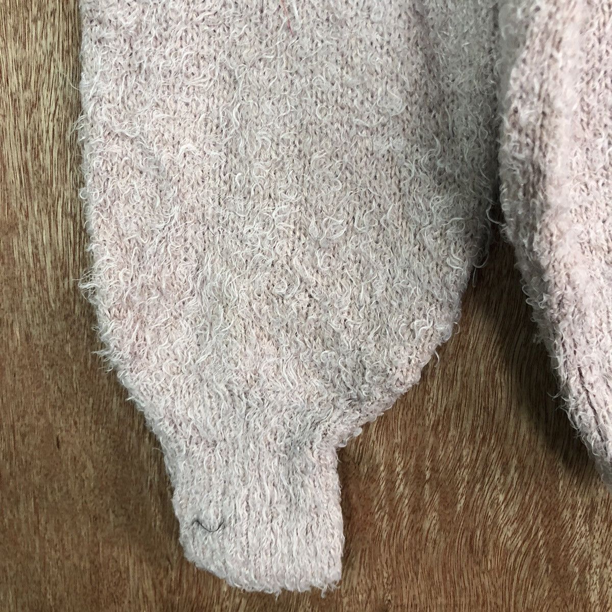 Homespun Knitwear × Japanese Brand × Vintage DLL Japan GU Pink Mohair Shag Shaggy Knitwear #c418 Size M / US 6-8 / IT 42-44 - 6 Thumbnail
