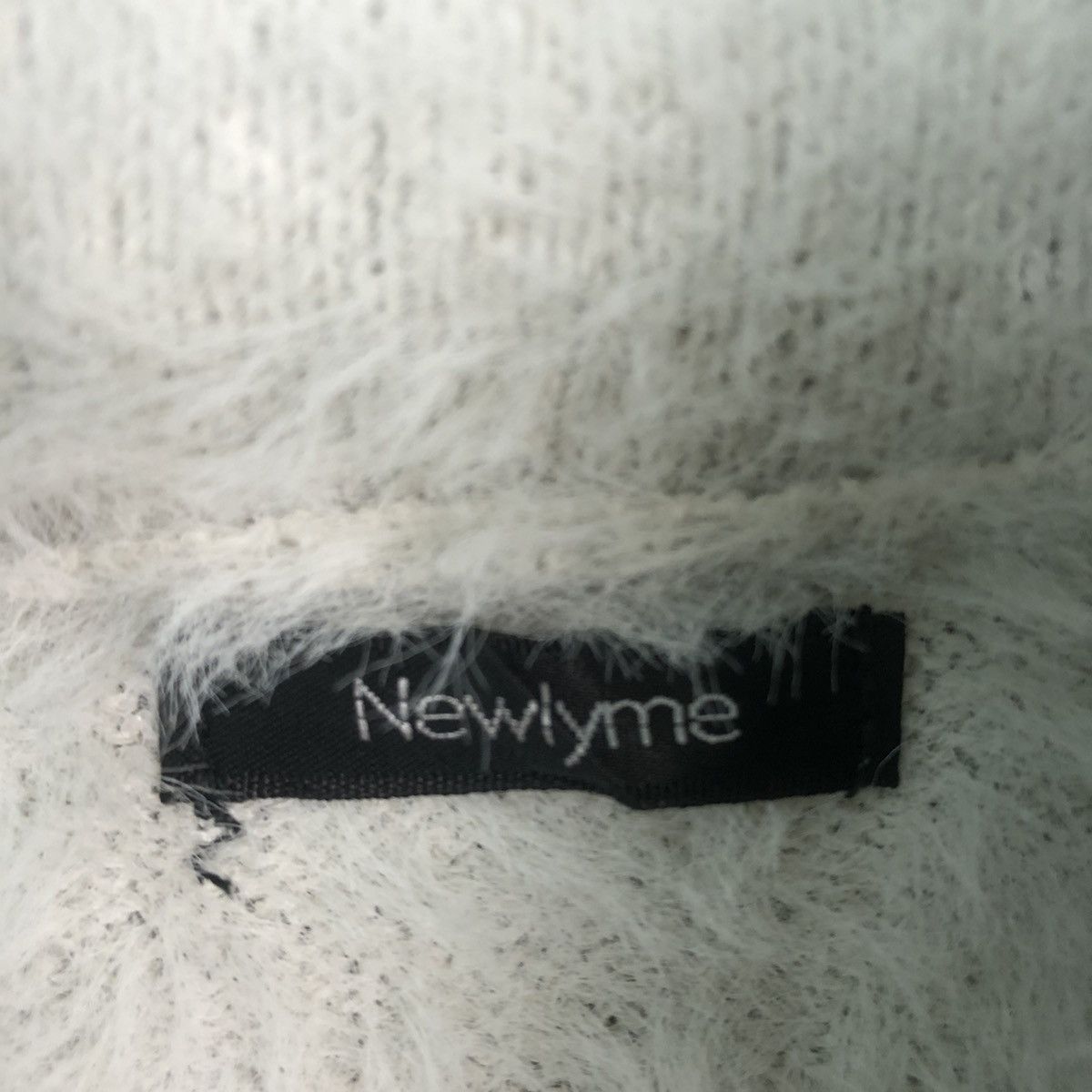 Japanese Brand Newlyme Grey Mohair Shag Shaggy knitwear #c411 Size S / US 4 / IT 40 - 8 Thumbnail