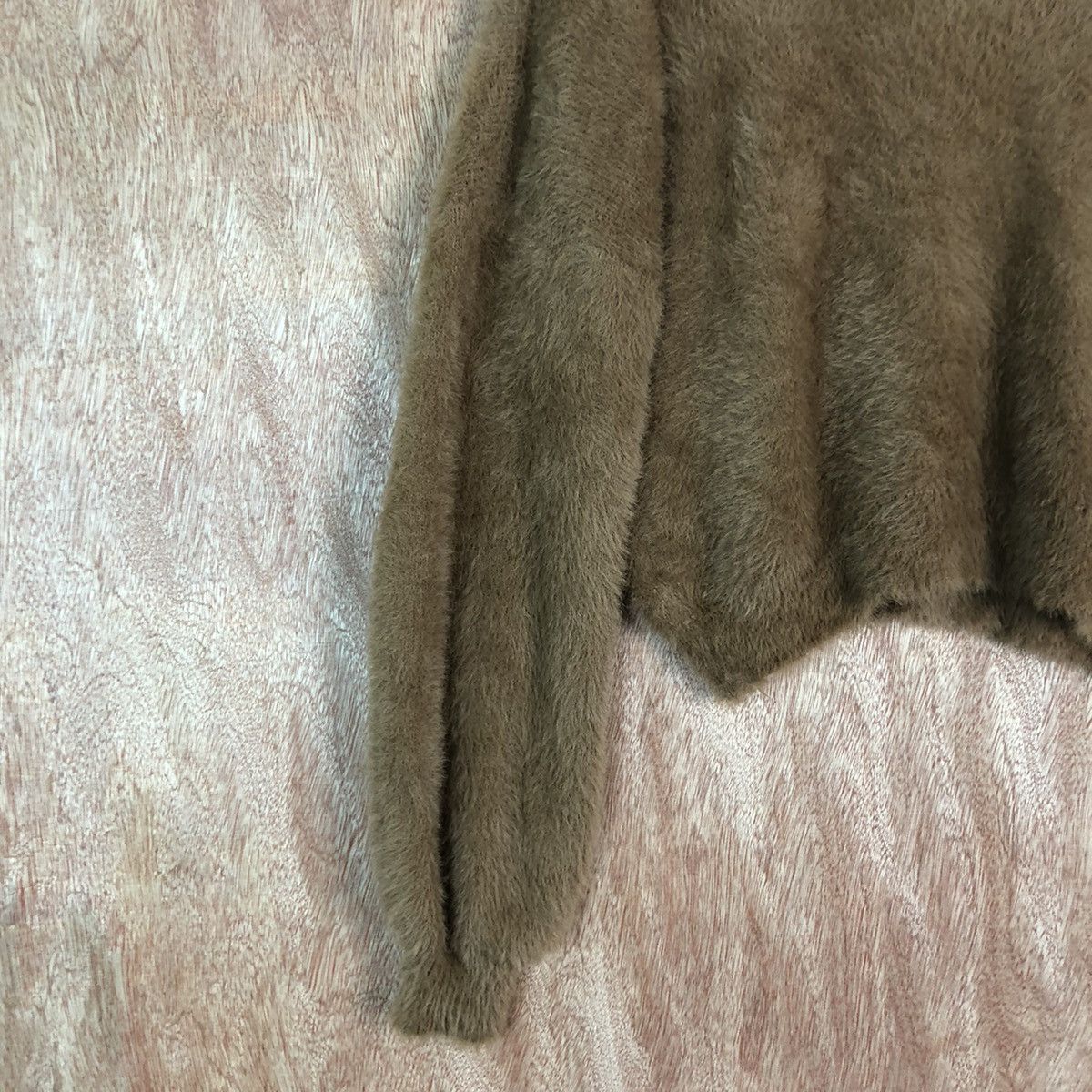 Homespun Knitwear DL Gorge Brown Faded Mohair Shag Shaggy Knitwear #c313 Size M / US 6-8 / IT 42-44 - 7 Thumbnail
