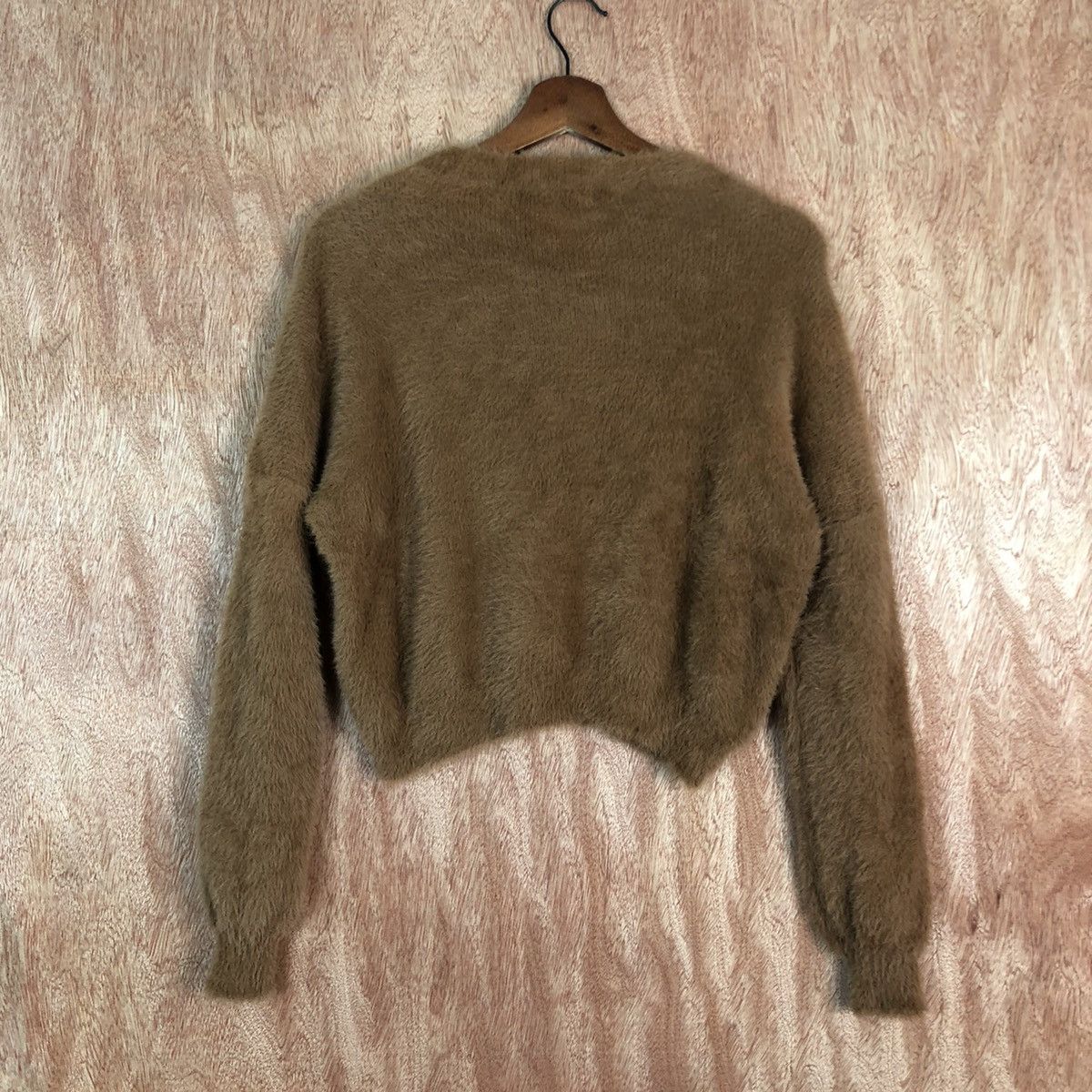 Homespun Knitwear DL Gorge Brown Faded Mohair Shag Shaggy Knitwear #c313 Size M / US 6-8 / IT 42-44 - 9 Thumbnail