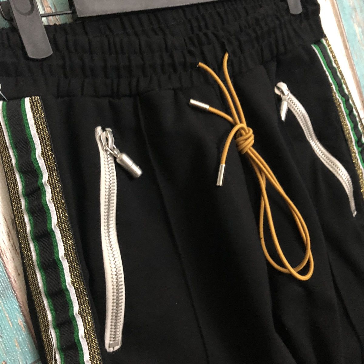 Rhude Rare Rhude Jogger Pant Green Stripe Size US 29 - 5 Thumbnail