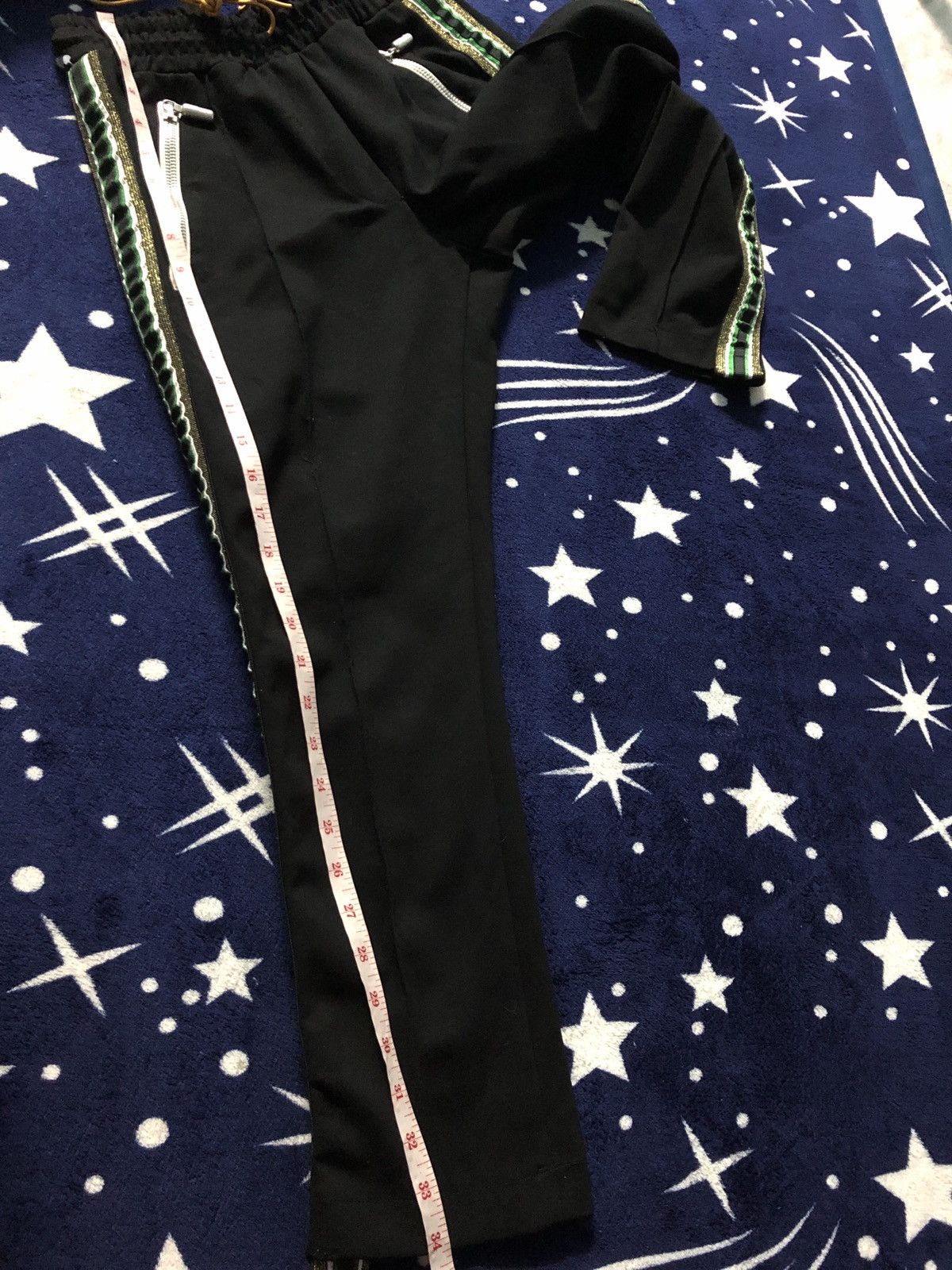 Rhude Rare Rhude Jogger Pant Green Stripe Size US 29 - 18 Thumbnail