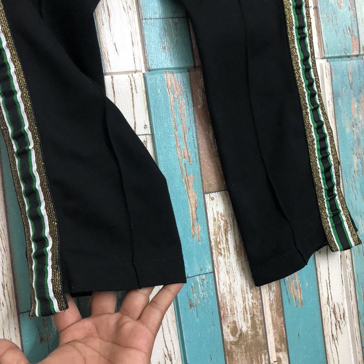 Rhude Rare Rhude Jogger Pant Green Stripe Size US 29 - 6 Thumbnail