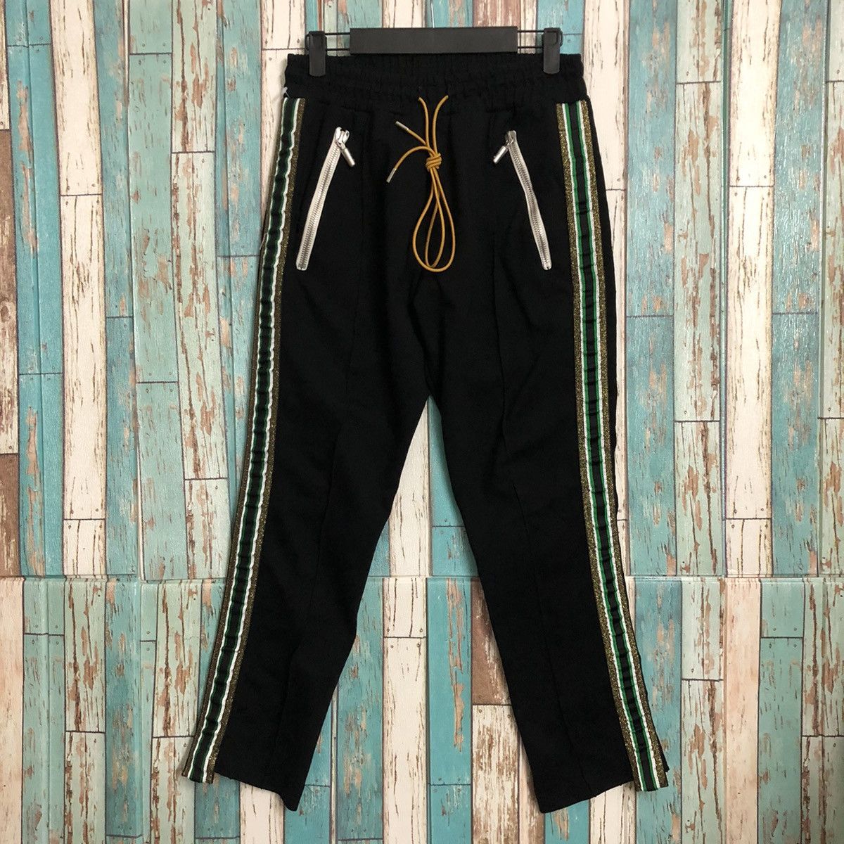 Rhude Rare Rhude Jogger Pant Green Stripe Size US 29 - 2 Thumbnail