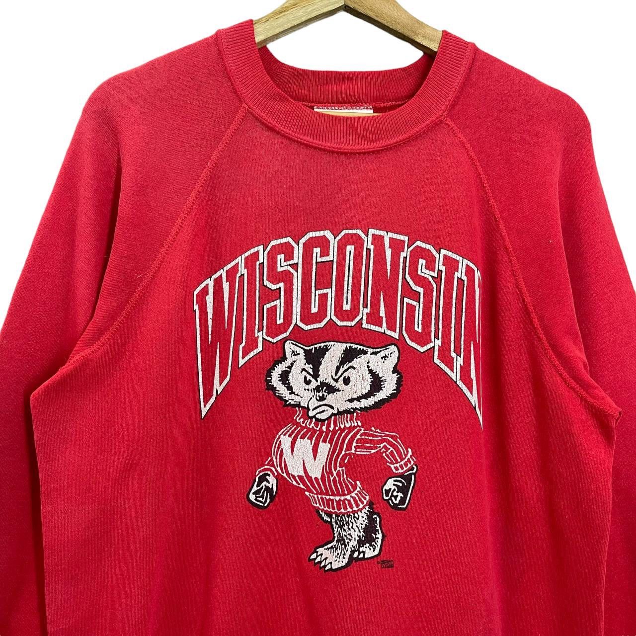 Vintage Vintage90’s 90s University Wisconsin Crewneck Sweatshirt Size US M / EU 48-50 / 2 - 4 Thumbnail
