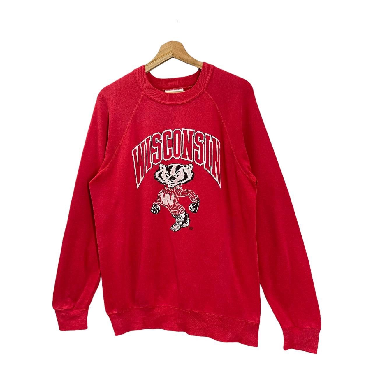 Vintage Vintage90’s 90s University Wisconsin Crewneck Sweatshirt Size US M / EU 48-50 / 2 - 3 Thumbnail