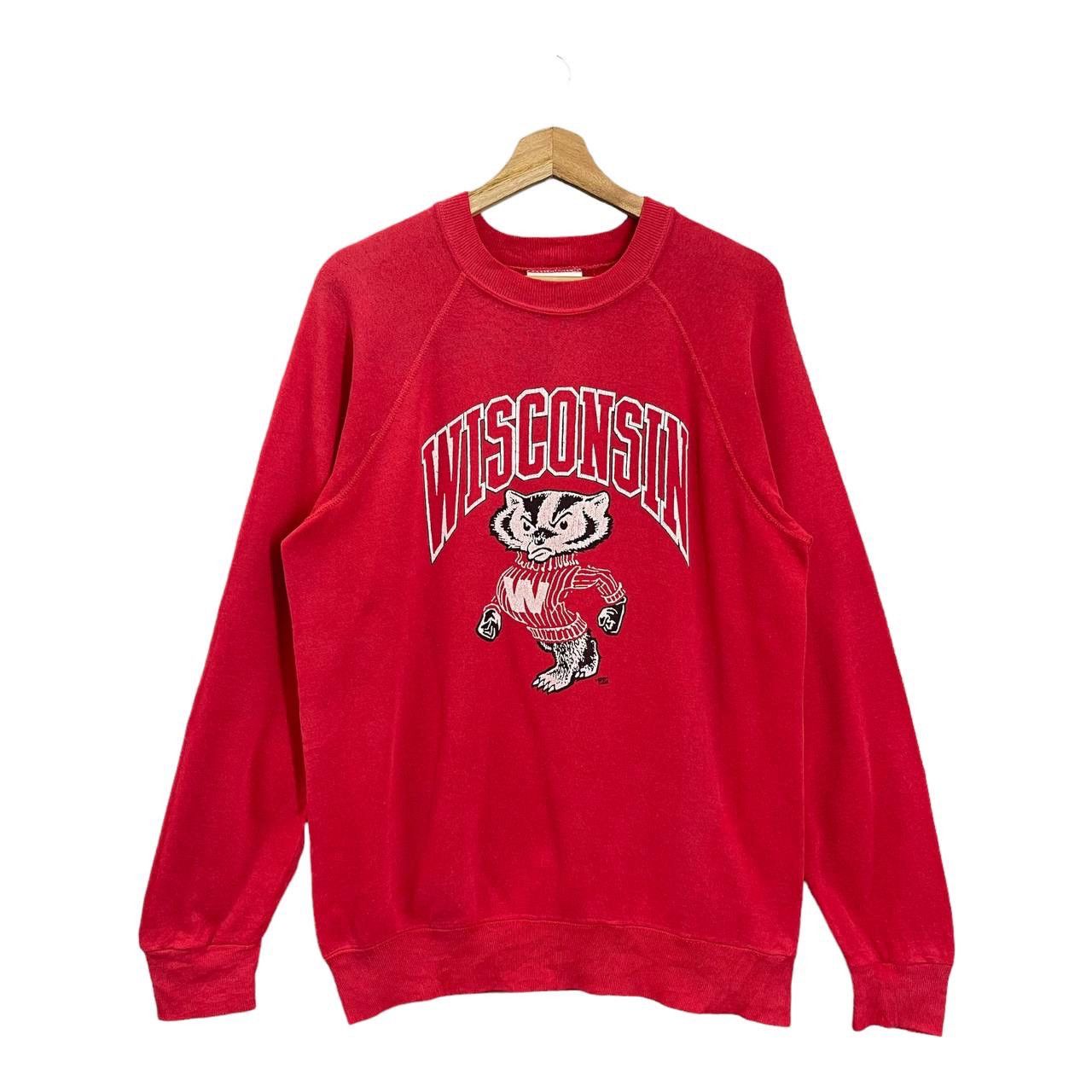 Vintage Vintage90’s 90s University Wisconsin Crewneck Sweatshirt Size US M / EU 48-50 / 2 - 1 Thumbnail