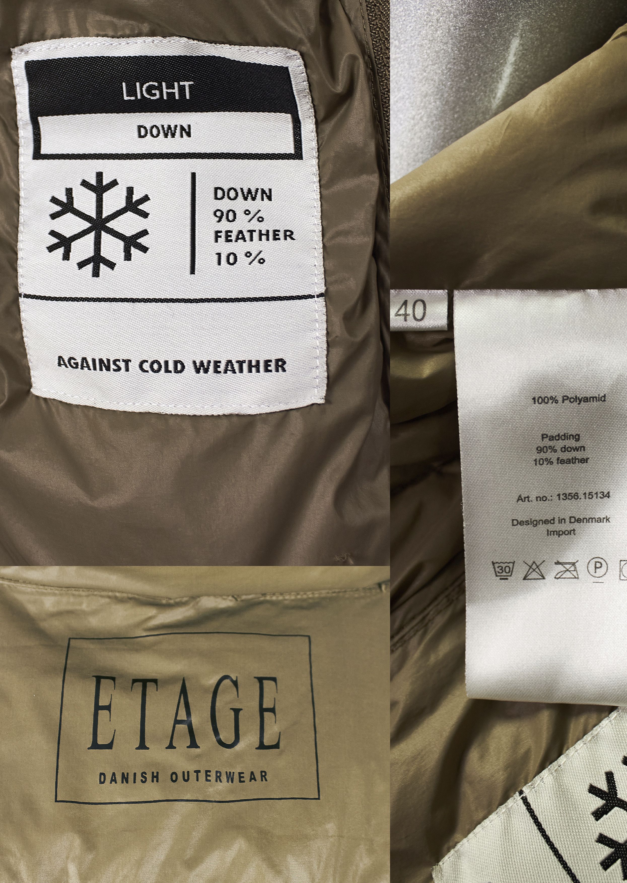 Other Y2K lightweight women's down jacket Etage denmark Size M / US 6-8 / IT 42-44 - 8 Thumbnail