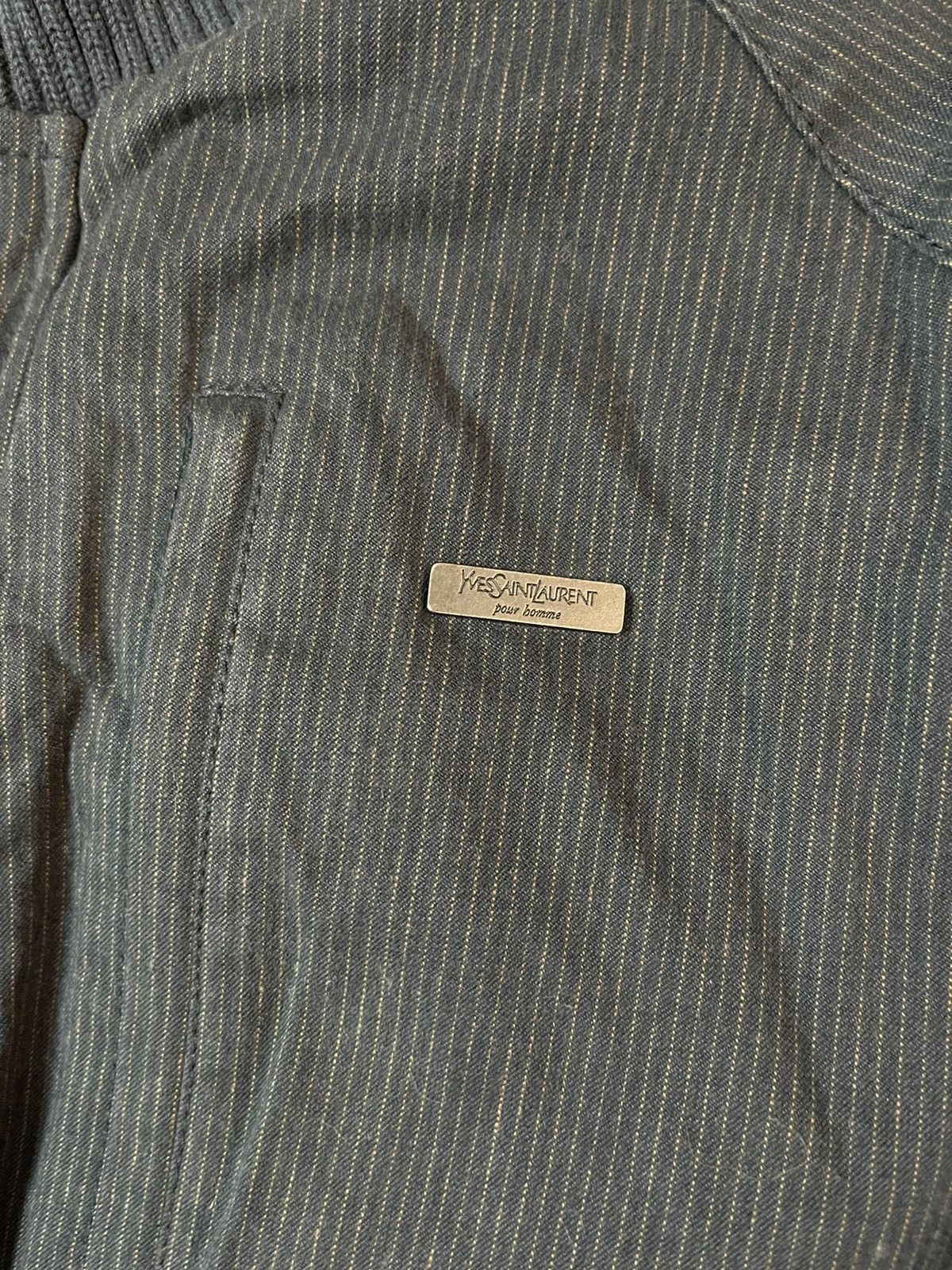Designer × Vintage × Yves Saint Laurent Yves Saint Laurent YSL vintage 90s striped jacket Size US L / EU 52-54 / 3 - 2 Thumbnail
