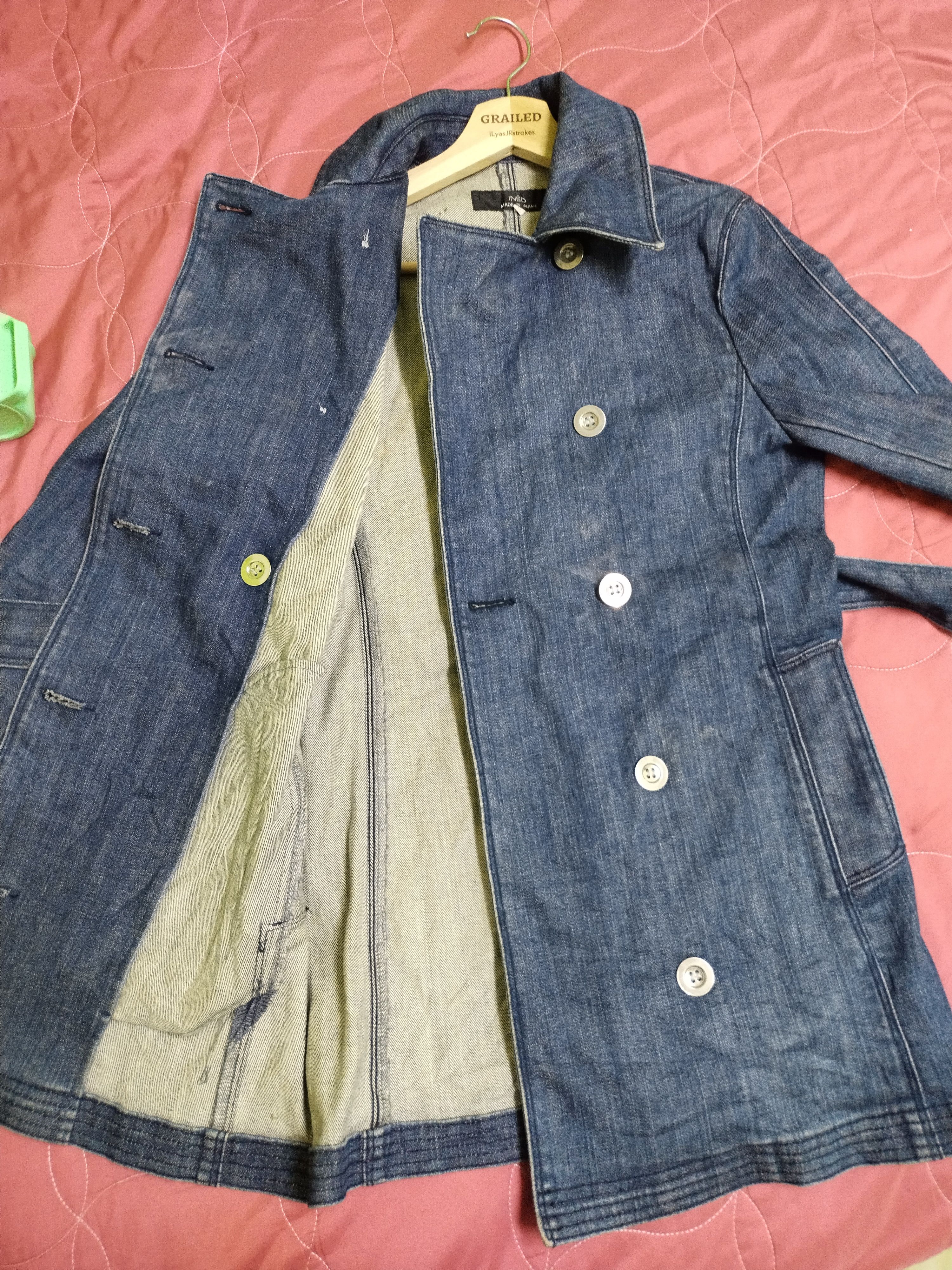 Japanese Brand × Y's × Yohji Yamamoto VTG Ined Denim Jacket Size S / US 4 / IT 40 - 9 Thumbnail