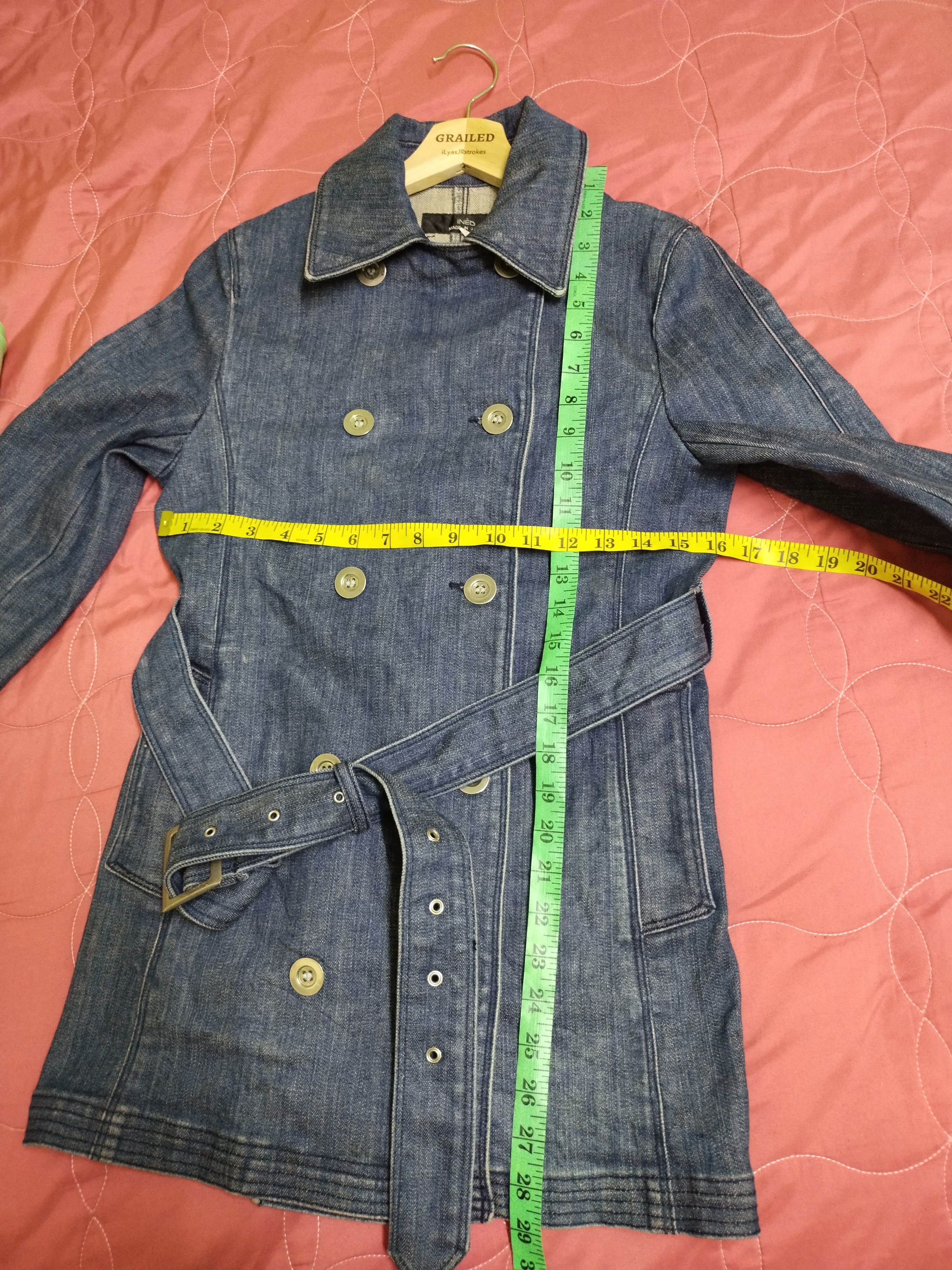Japanese Brand × Y's × Yohji Yamamoto VTG Ined Denim Jacket Size S / US 4 / IT 40 - 16 Thumbnail