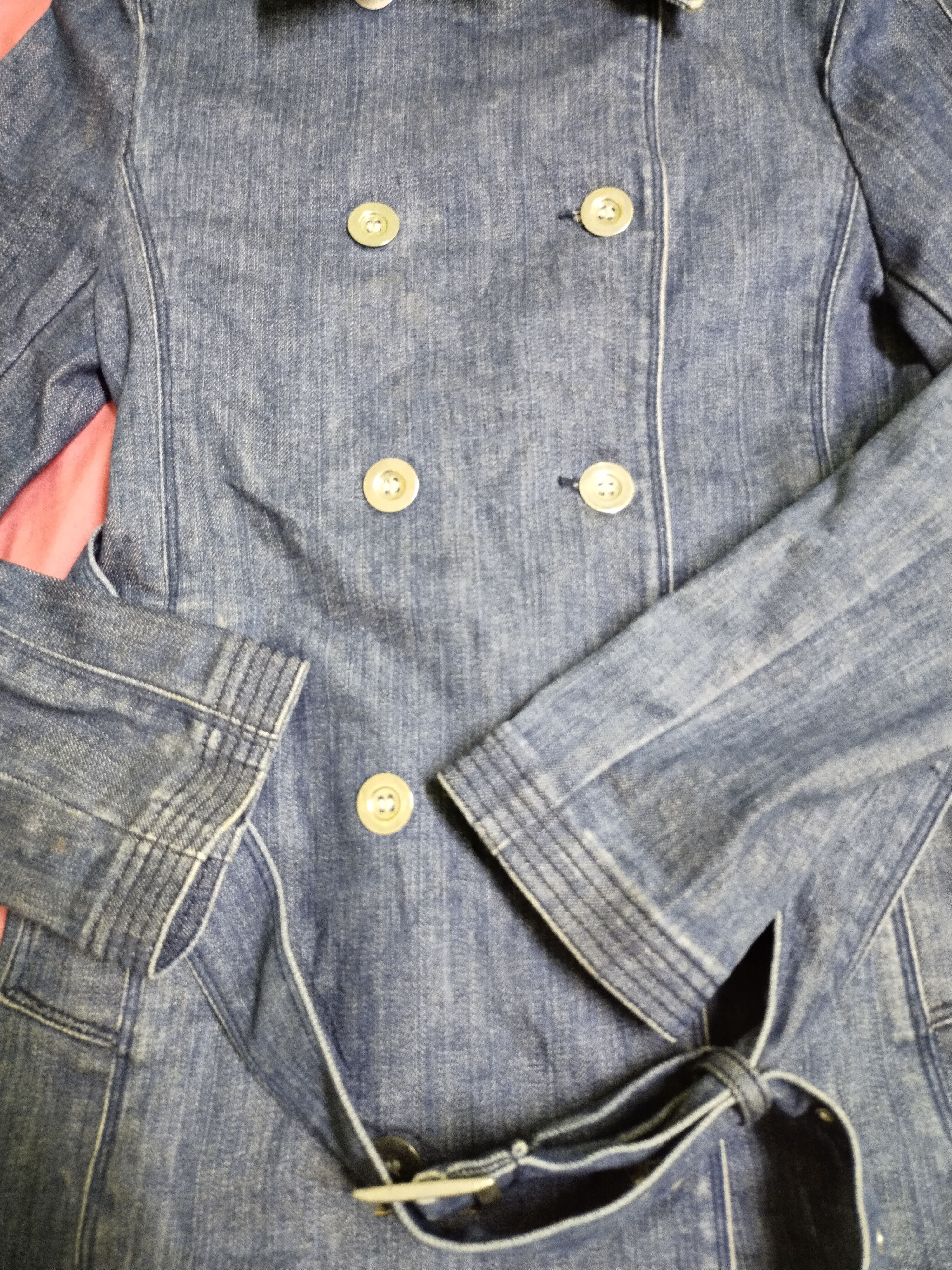 Japanese Brand × Y's × Yohji Yamamoto VTG Ined Denim Jacket Size S / US 4 / IT 40 - 2 Thumbnail