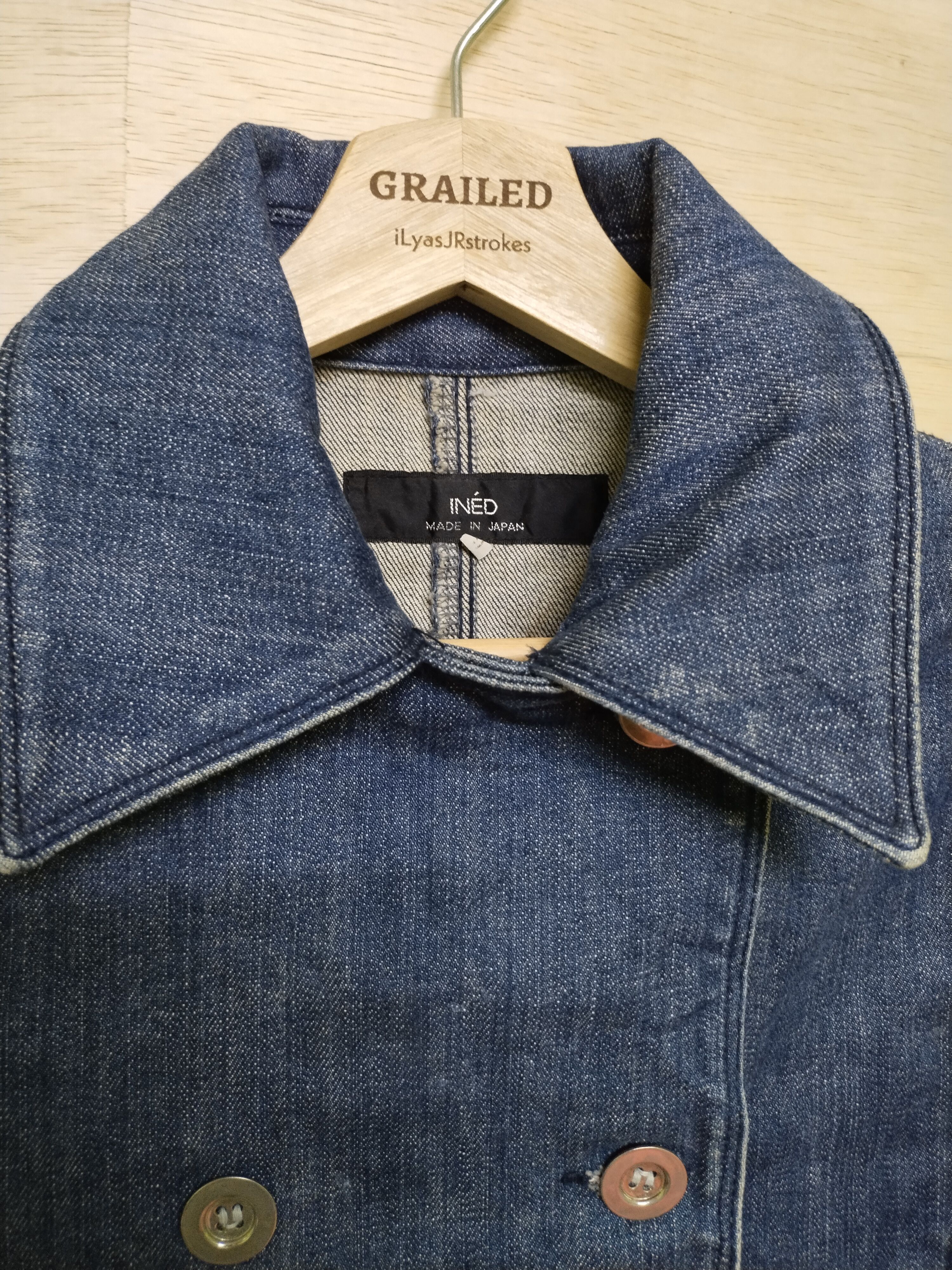 Japanese Brand × Y's × Yohji Yamamoto VTG Ined Denim Jacket Size S / US 4 / IT 40 - 17 Thumbnail