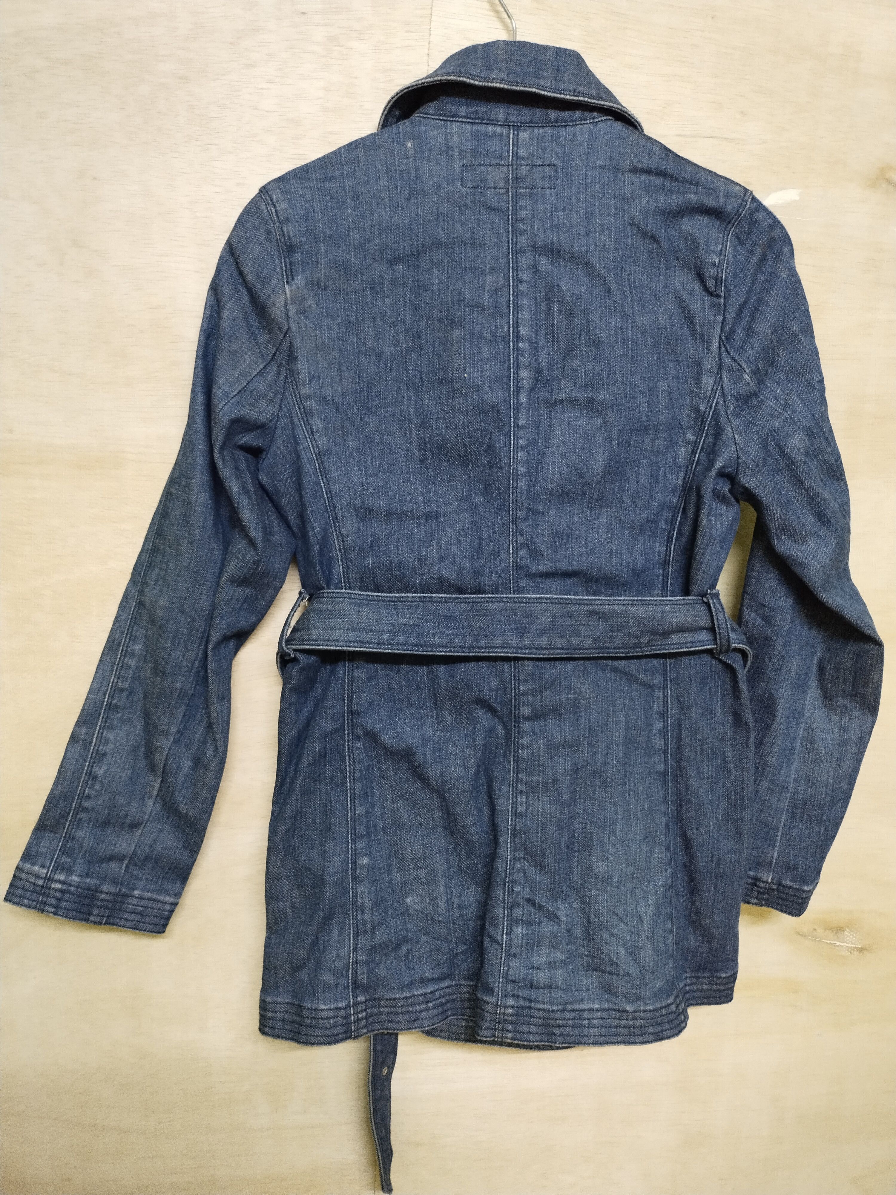 Japanese Brand × Y's × Yohji Yamamoto VTG Ined Denim Jacket Size S / US 4 / IT 40 - 8 Thumbnail