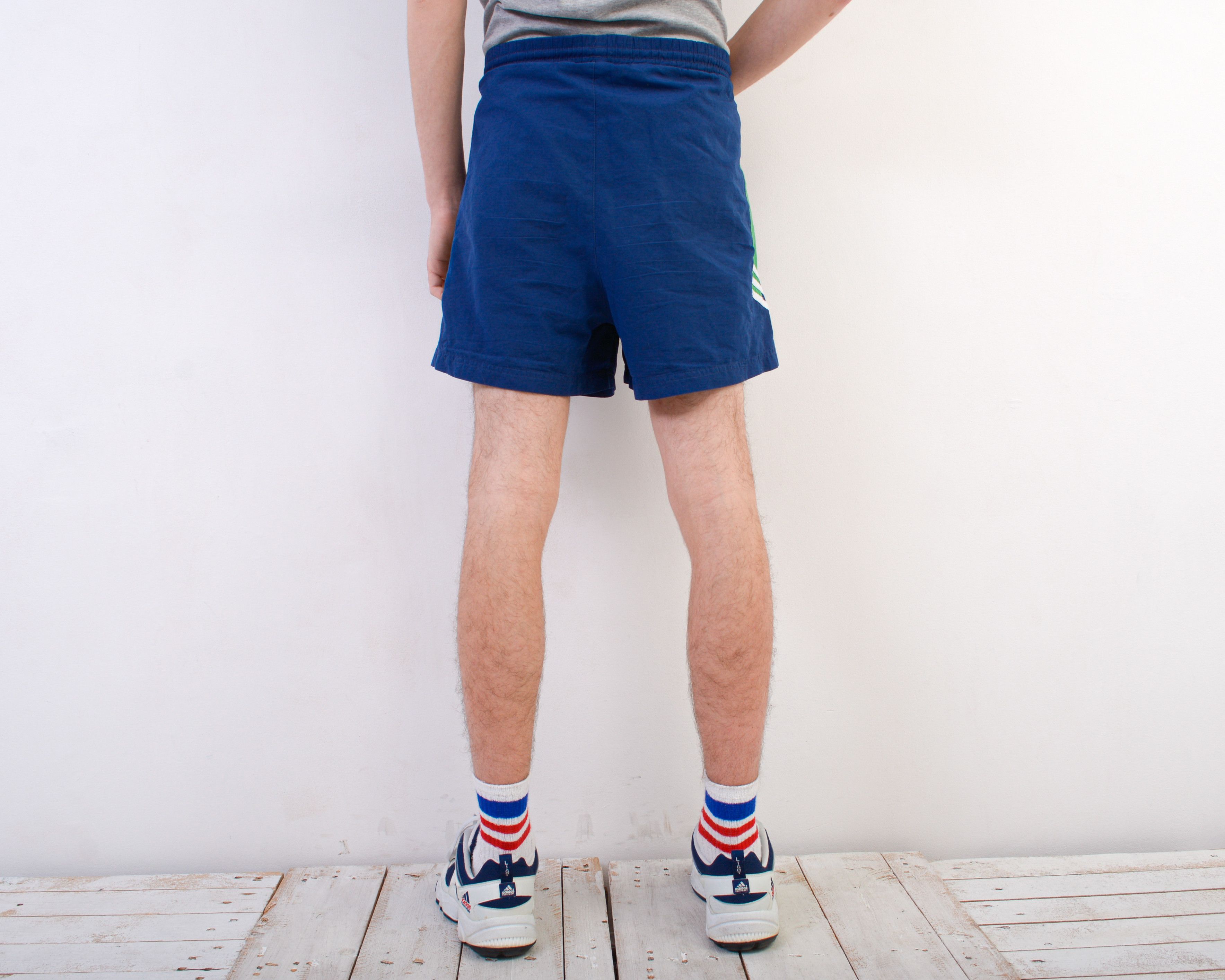Adidas × Vintage W42 Shorts L Swim Trunks Retro Polyester Blue Beach Pool Size US 42 / EU 58 - 4 Thumbnail