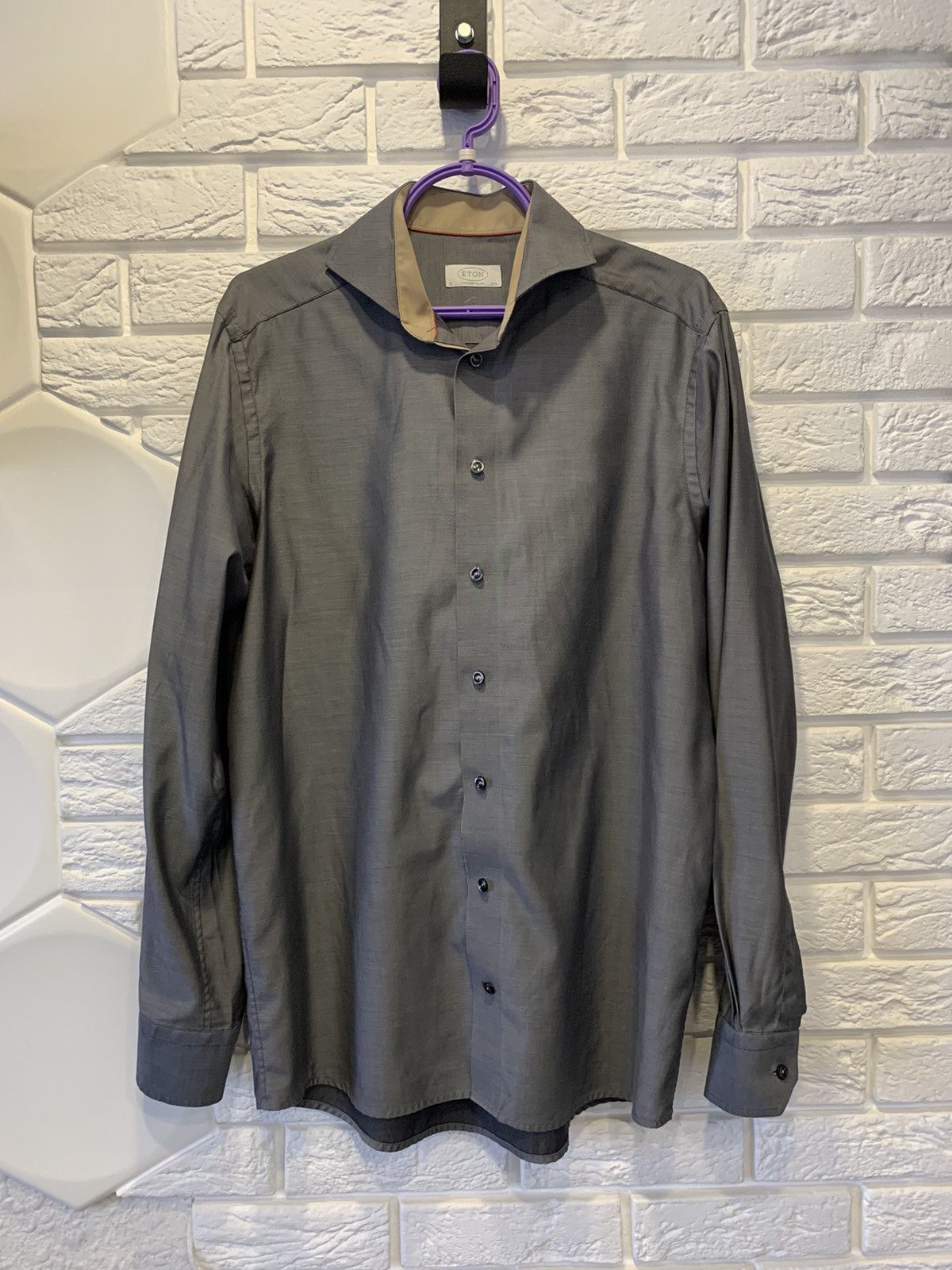 Eton × Vintage 39/15 Eton Contemporary Button Up Shirt Luxury Y2K Size US M / EU 48-50 / 2 - 1 Thumbnail