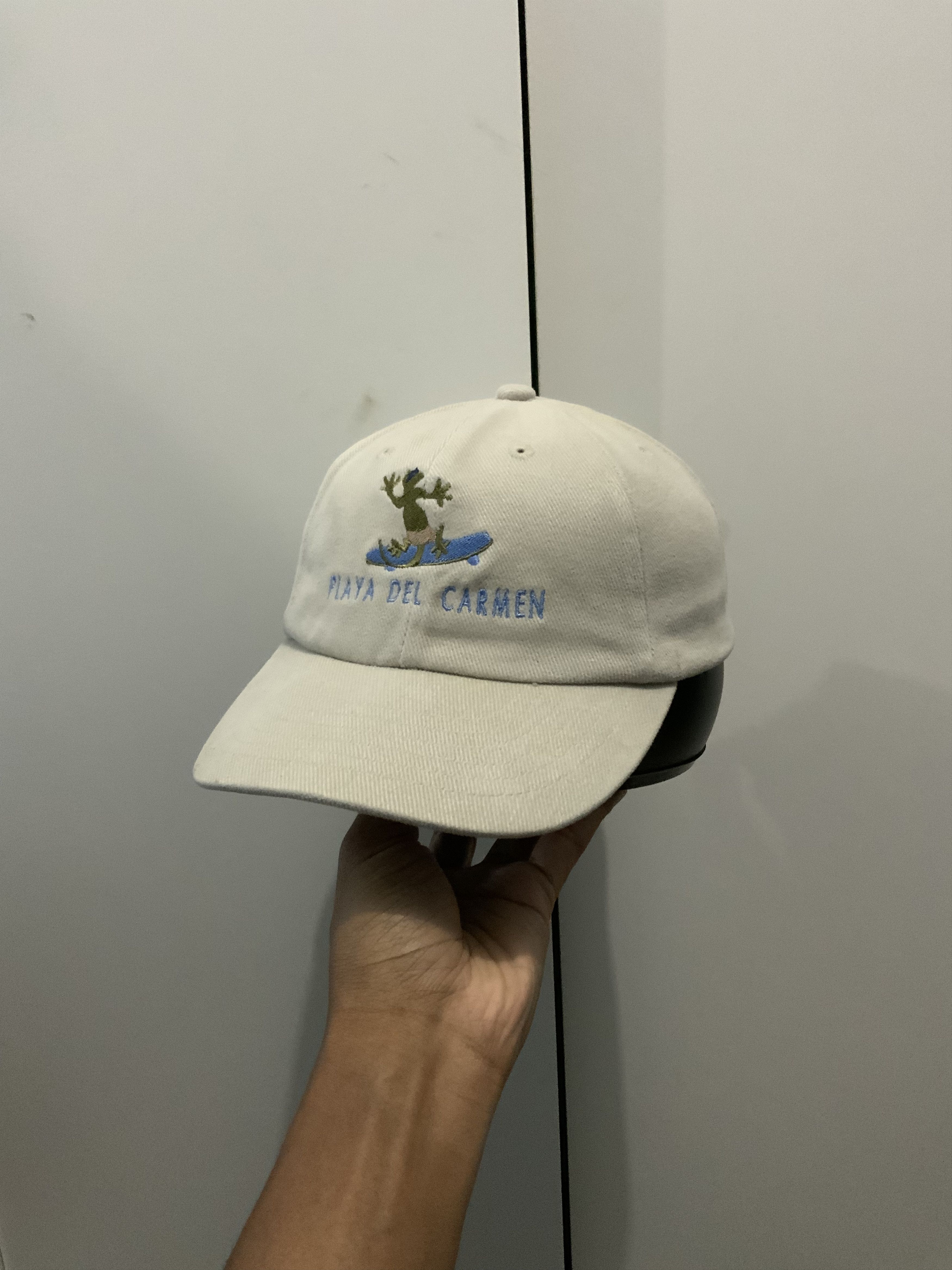 Vintage Vintage Spellout Playa Del Carmen Hat Cap Size ONE SIZE - 2 Thumbnail
