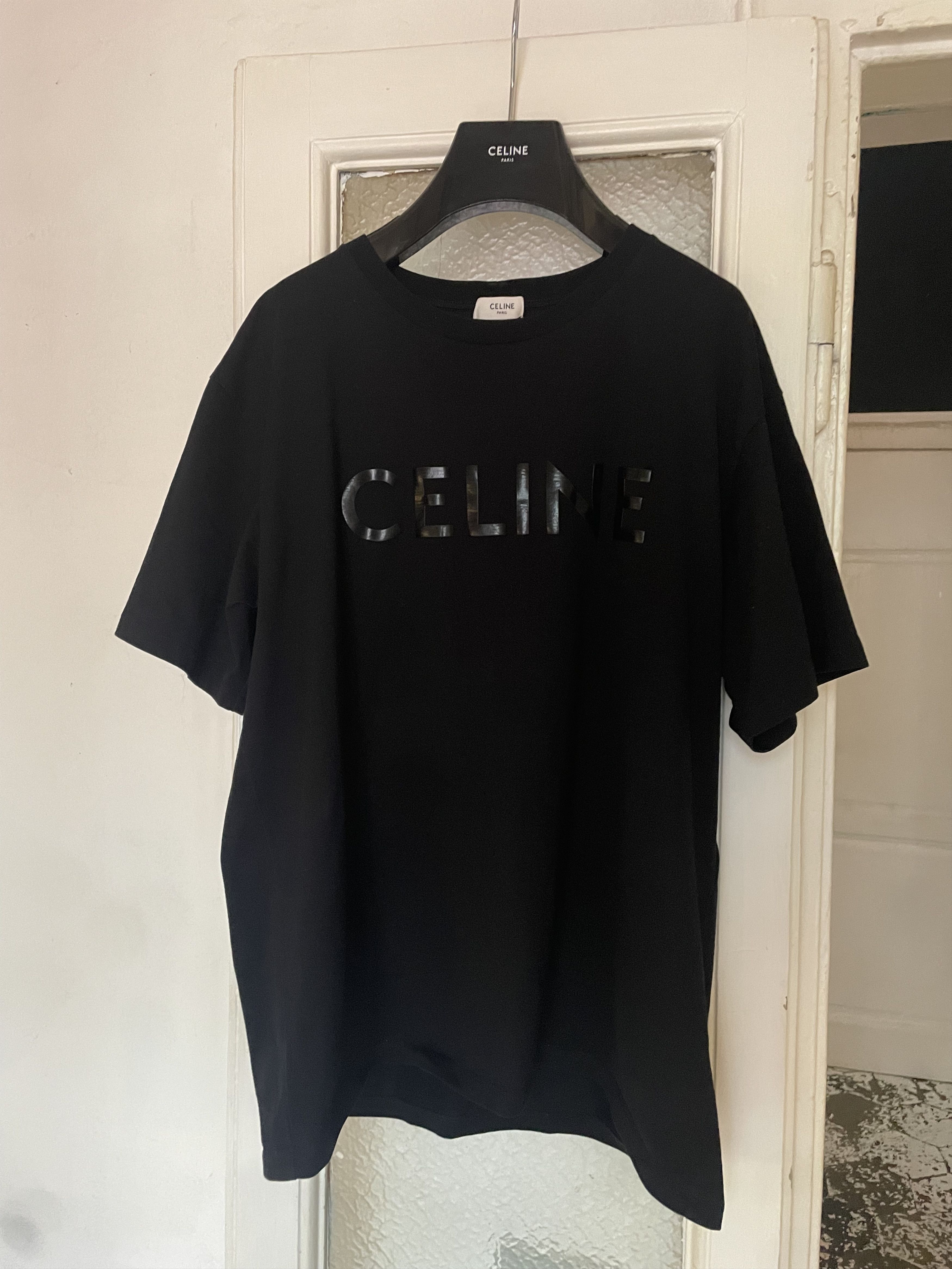 CELINE｜SHORT-SLEEVED ROUND NECK T-SHIRTS (LOOSE WAVE T- LOOSE T-SHIRT IN COTTON JERSEY - | CELINE