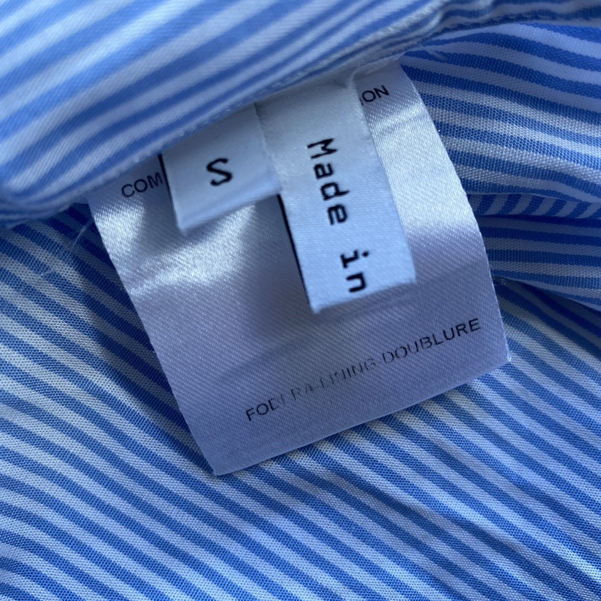Balenciaga 2005 Nicolas Ghesquiere Blue/White Stripe Shirt Size US S / EU 44-46 / 1 - 5 Thumbnail
