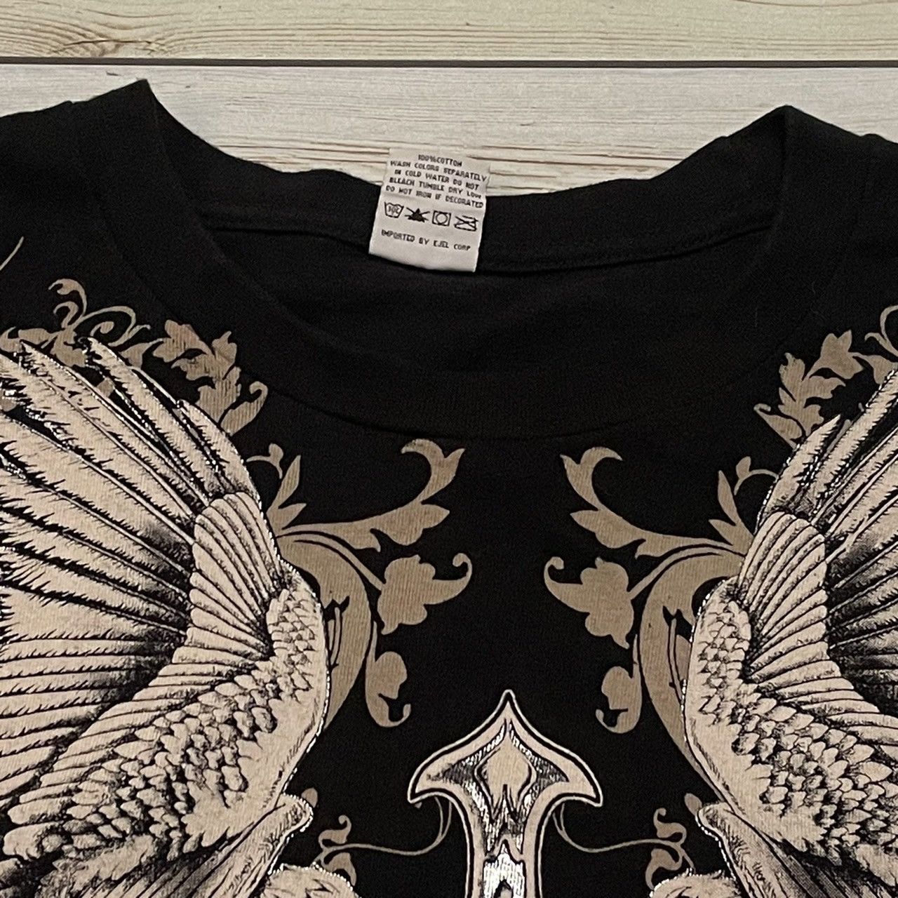 Affliction × Ed Hardy Rare Wings Cross Y2K Fashion Style Tee Streetwear Size US XL / EU 56 / 4 - 5 Thumbnail