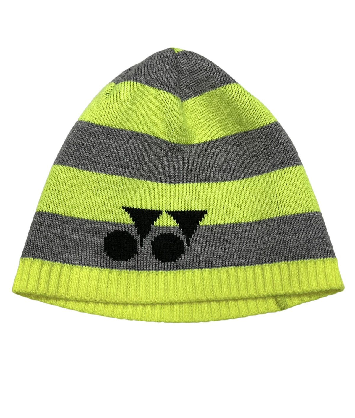 Japanese Brand × Sports Specialties × Vintage 🔥 90's YONEX Neon Green Stripes Acrylic Blend Beanie Japan Size ONE SIZE - 2 Thumbnail