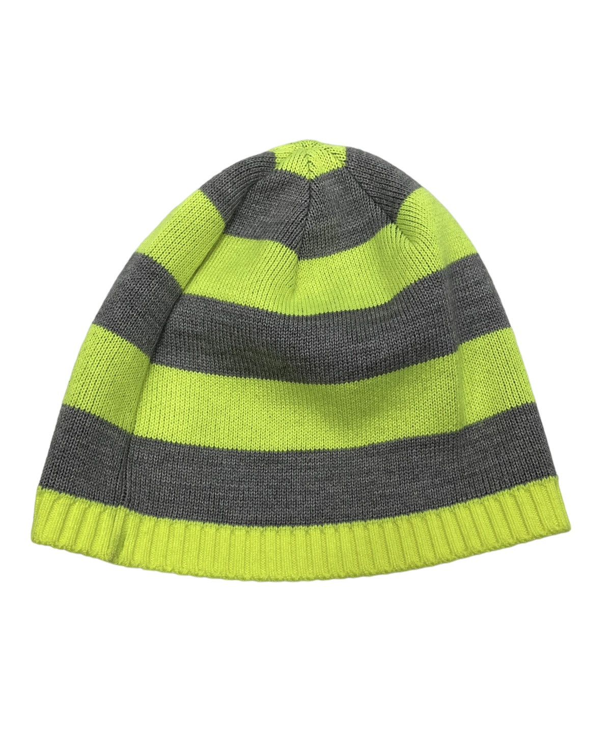 Japanese Brand × Sports Specialties × Vintage 🔥 90's YONEX Neon Green Stripes Acrylic Blend Beanie Japan Size ONE SIZE - 3 Thumbnail
