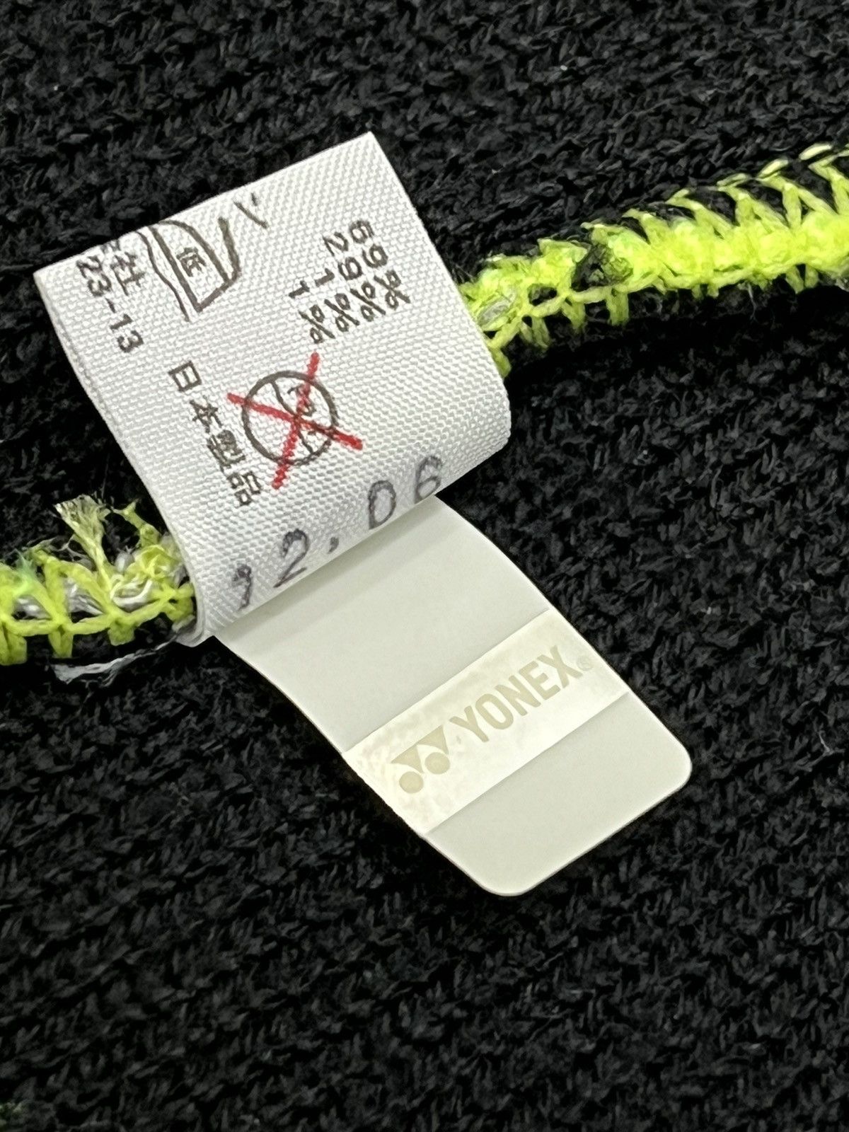 Japanese Brand × Sports Specialties × Vintage 🔥 90's YONEX Neon Green Stripes Acrylic Blend Beanie Japan Size ONE SIZE - 5 Thumbnail