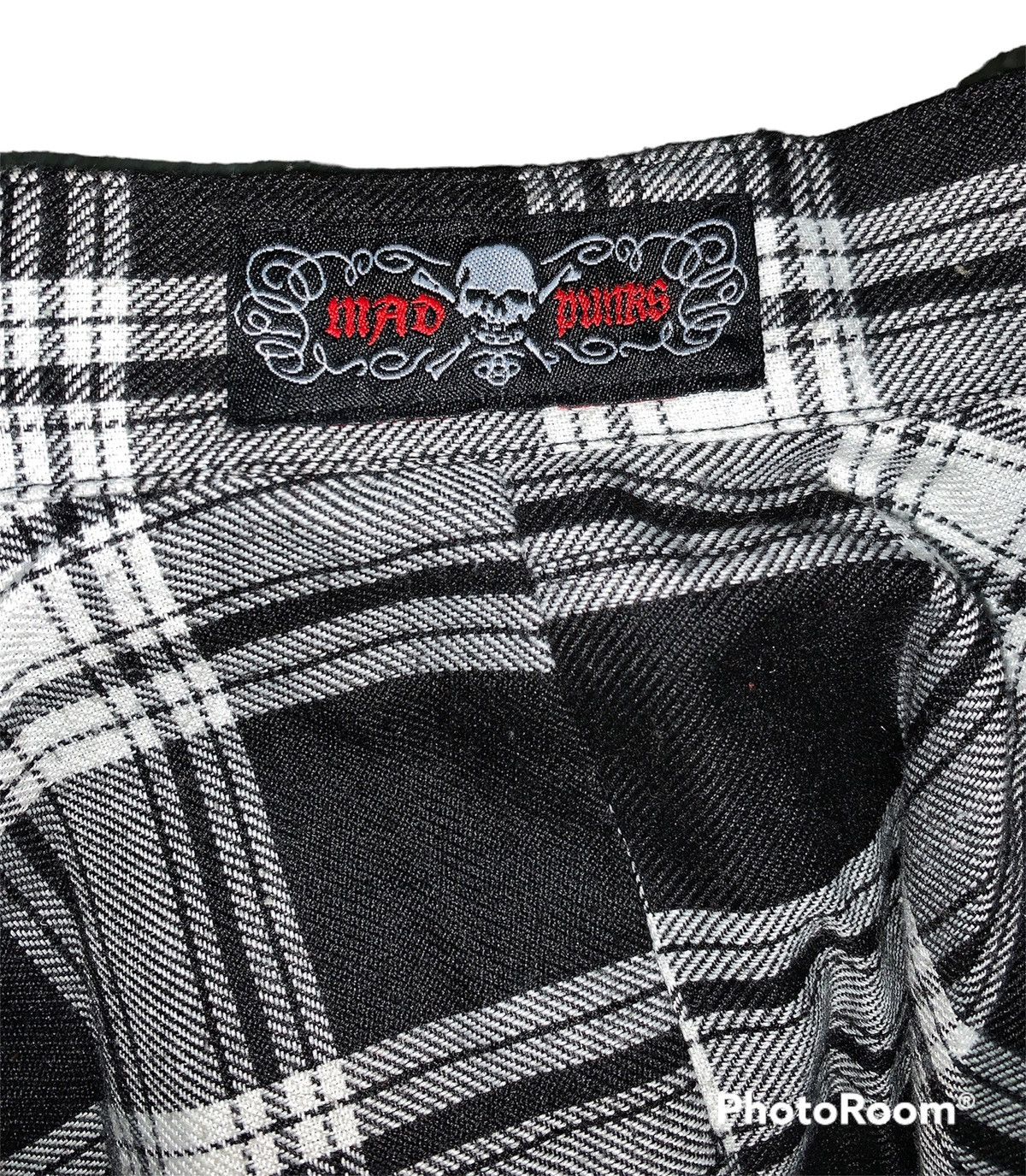 Fashion Victim MAD PUNKS Black Tartan Flowered Skirts Size 24" / US 00 / IT 34 - 11 Thumbnail