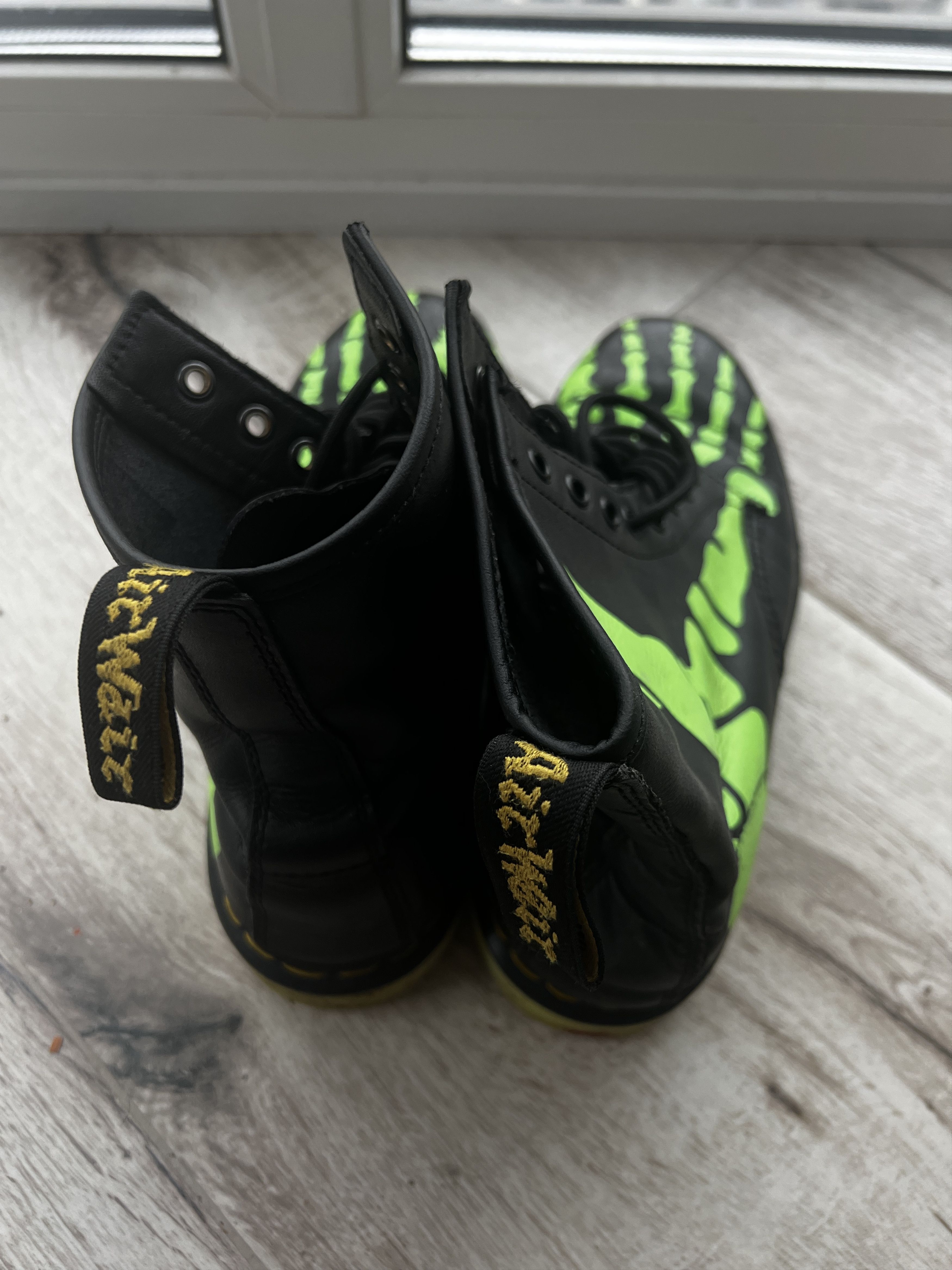 Rare Dr. Martens Skelly Glow in The Dark