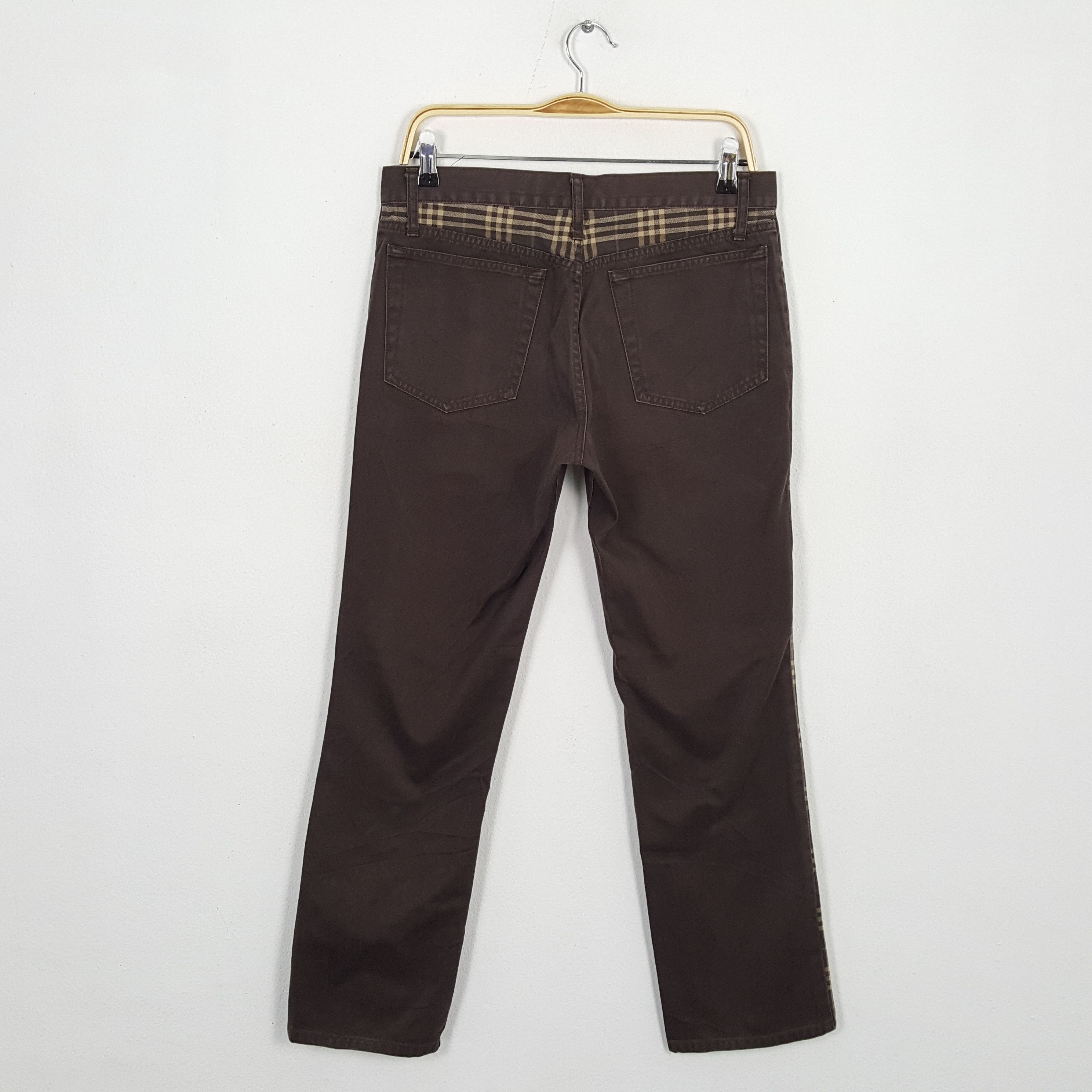 Burberry × Vintage Vintage BURBERRY LONDON BLUE LABEL Nova Check Trousers Pants Size US 32 / EU 48 - 4 Thumbnail
