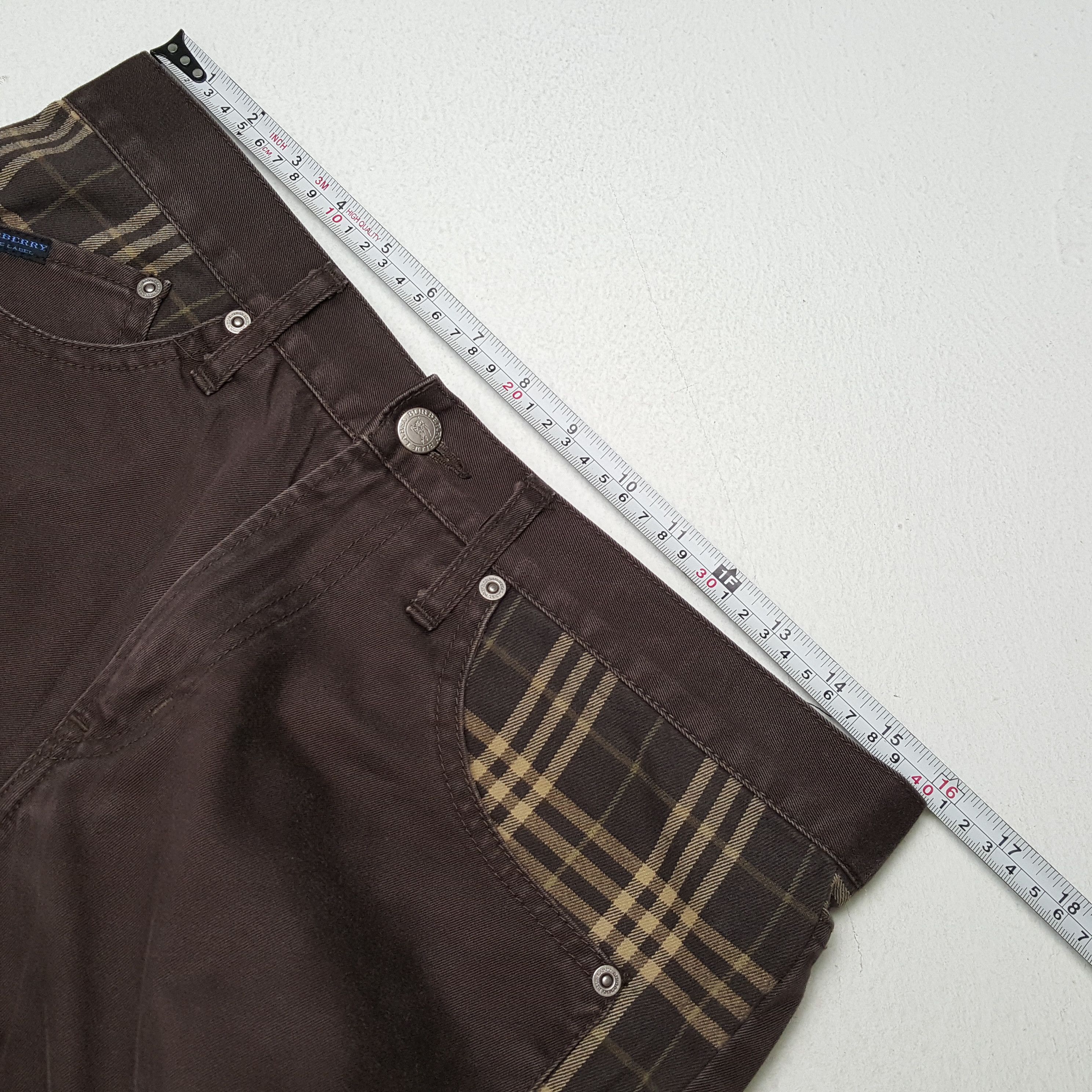 Burberry × Vintage Vintage BURBERRY LONDON BLUE LABEL Nova Check Trousers Pants Size US 32 / EU 48 - 7 Thumbnail