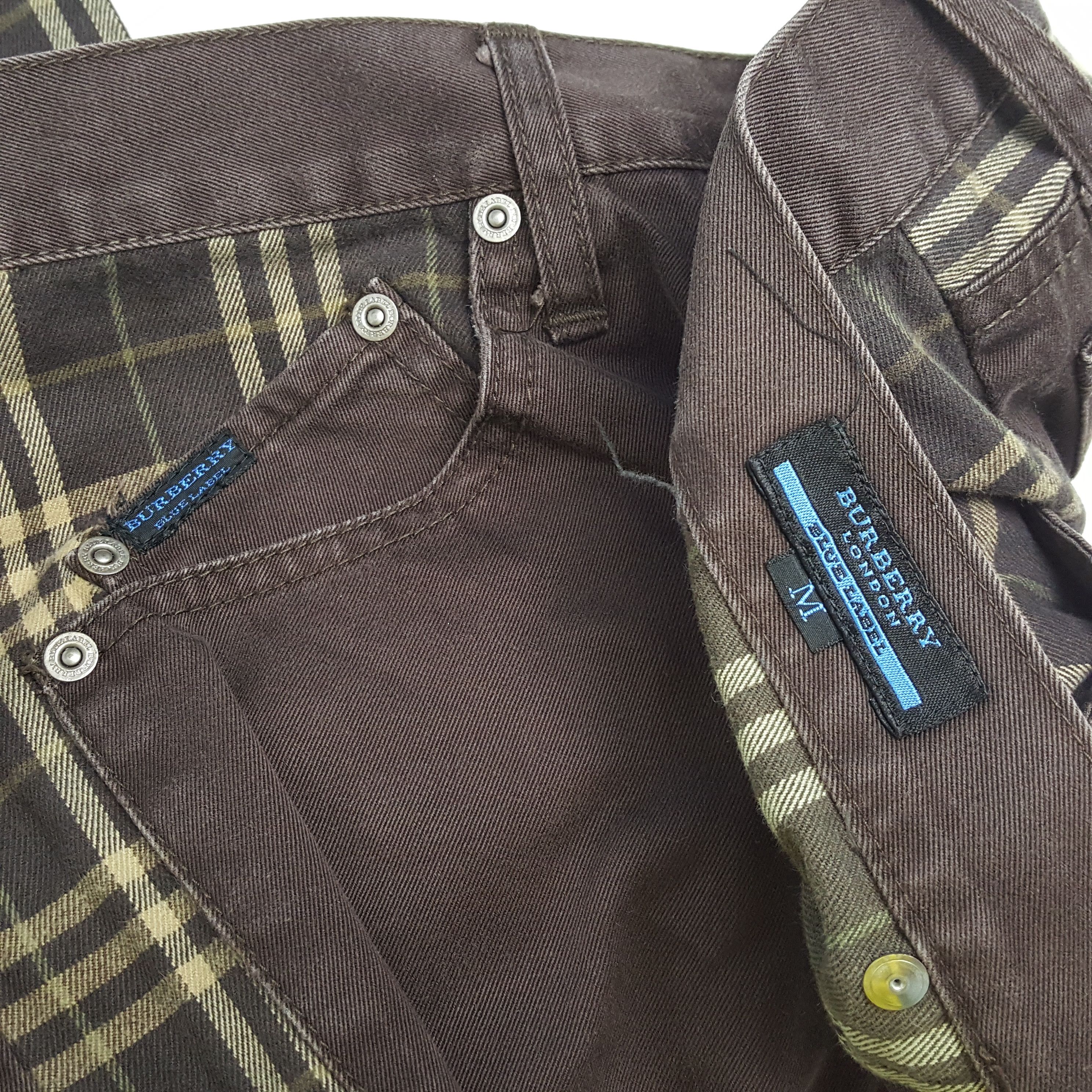 Burberry × Vintage Vintage BURBERRY LONDON BLUE LABEL Nova Check Trousers Pants Size US 32 / EU 48 - 13 Thumbnail
