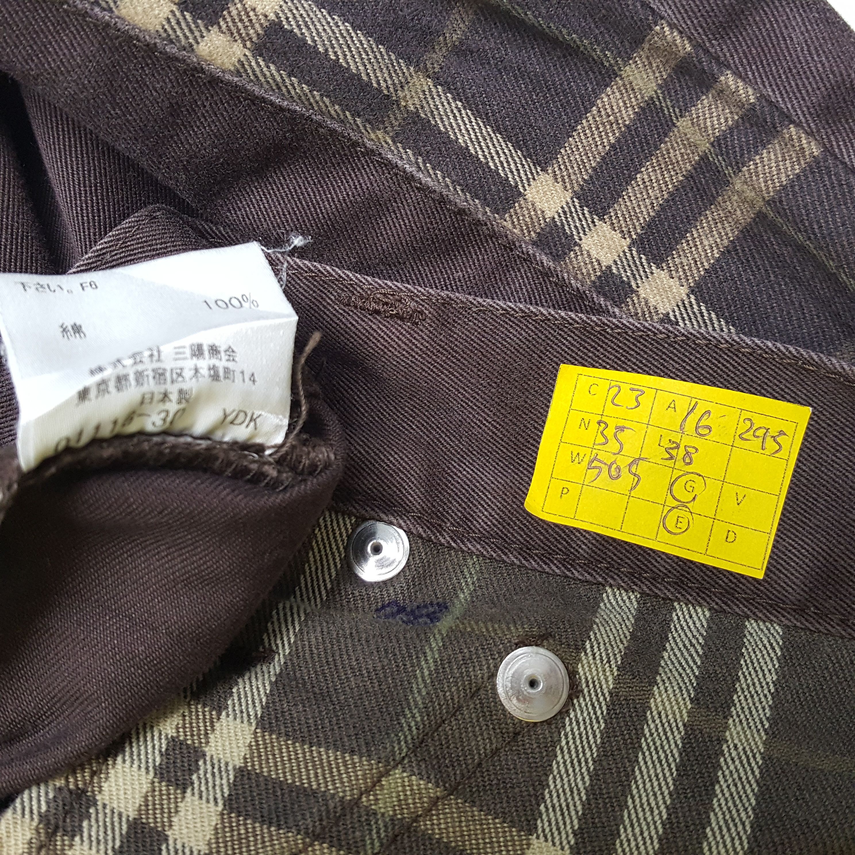 Burberry × Vintage Vintage BURBERRY LONDON BLUE LABEL Nova Check Trousers Pants Size US 32 / EU 48 - 12 Thumbnail