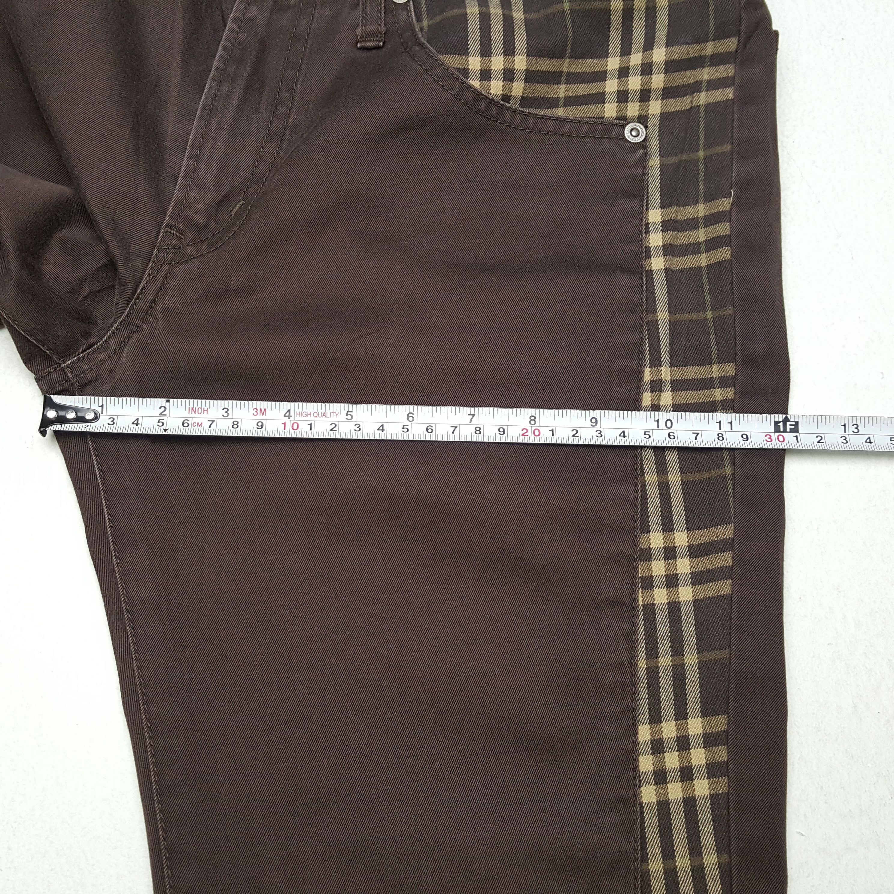 Burberry × Vintage Vintage BURBERRY LONDON BLUE LABEL Nova Check Trousers Pants Size US 32 / EU 48 - 9 Thumbnail