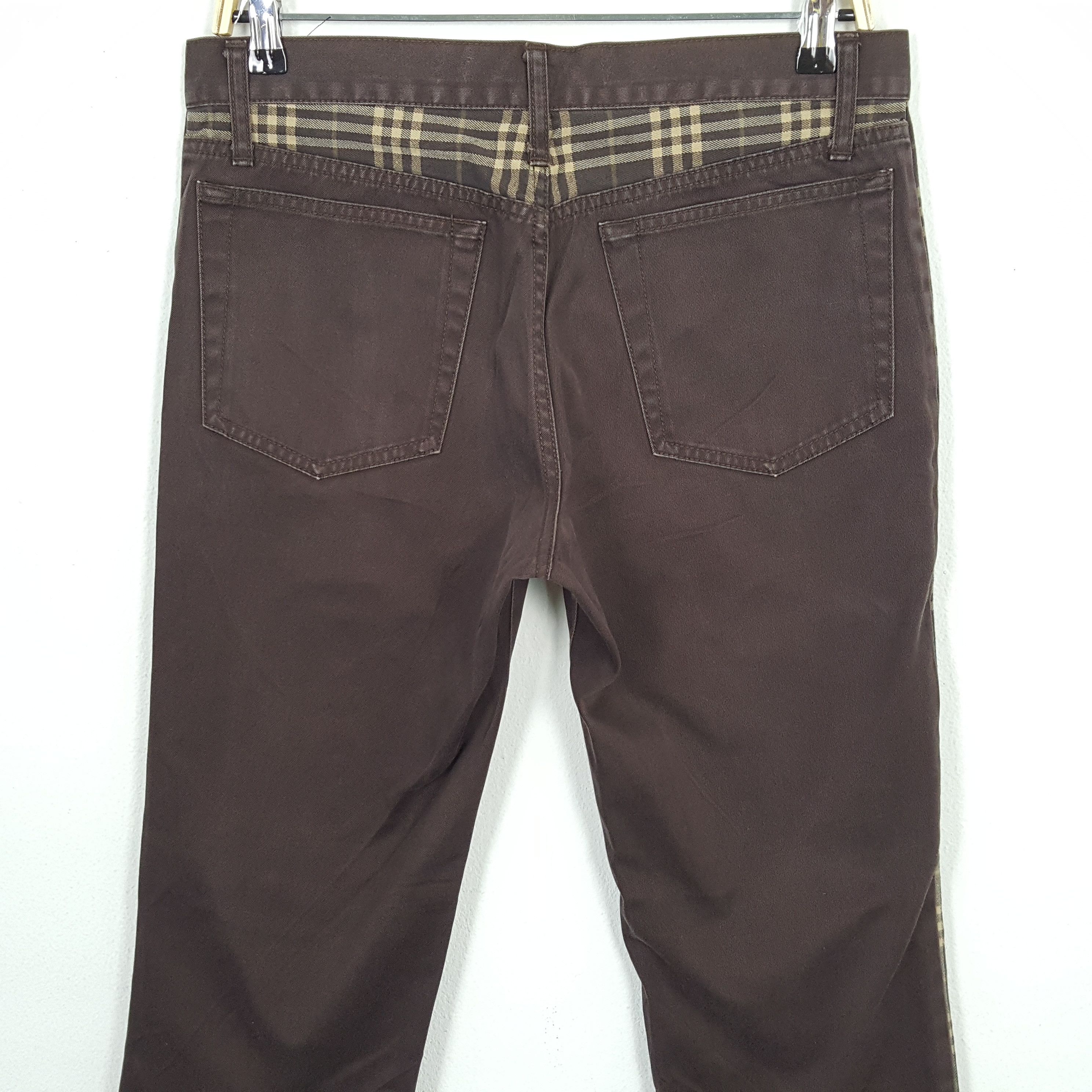 Burberry × Vintage Vintage BURBERRY LONDON BLUE LABEL Nova Check Trousers Pants Size US 32 / EU 48 - 5 Thumbnail