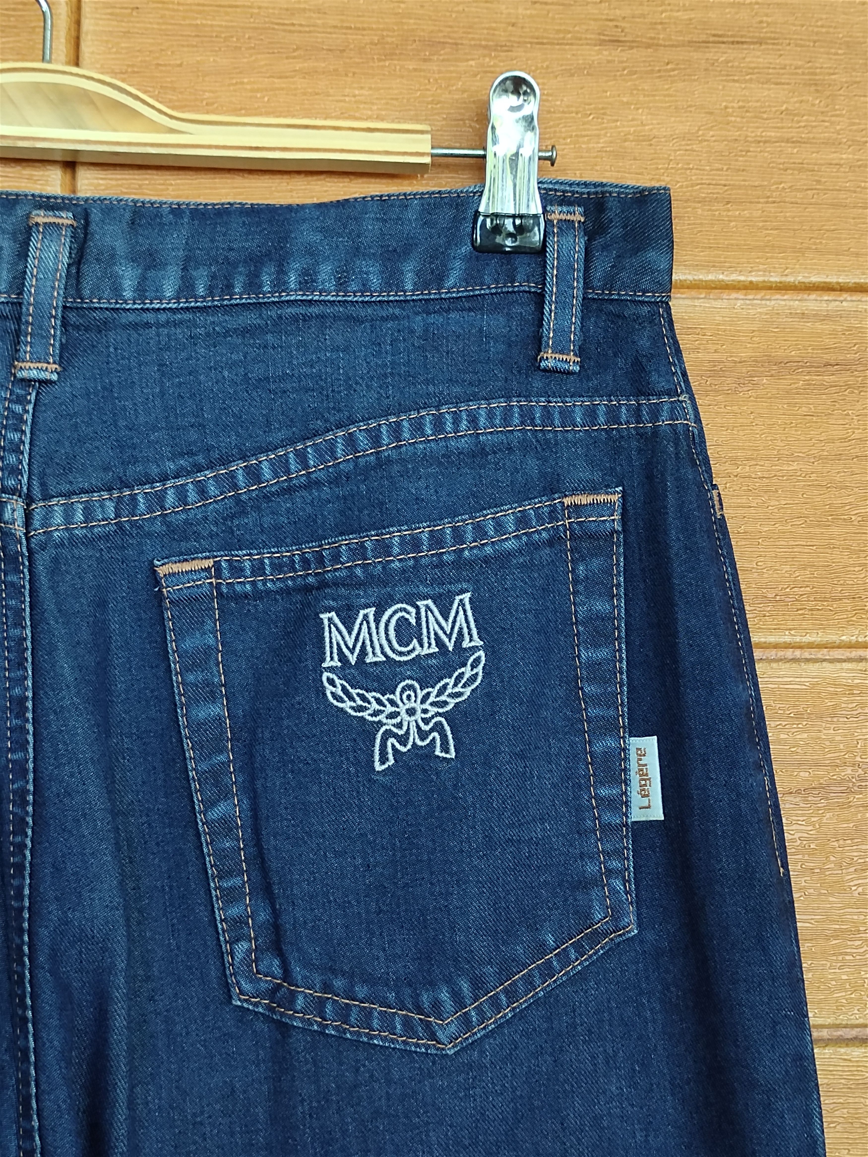 MCM Vintage MCM Legere Embroidered Logo Pocket Baggy Pants Size US 30 / EU 46 - 10 Thumbnail