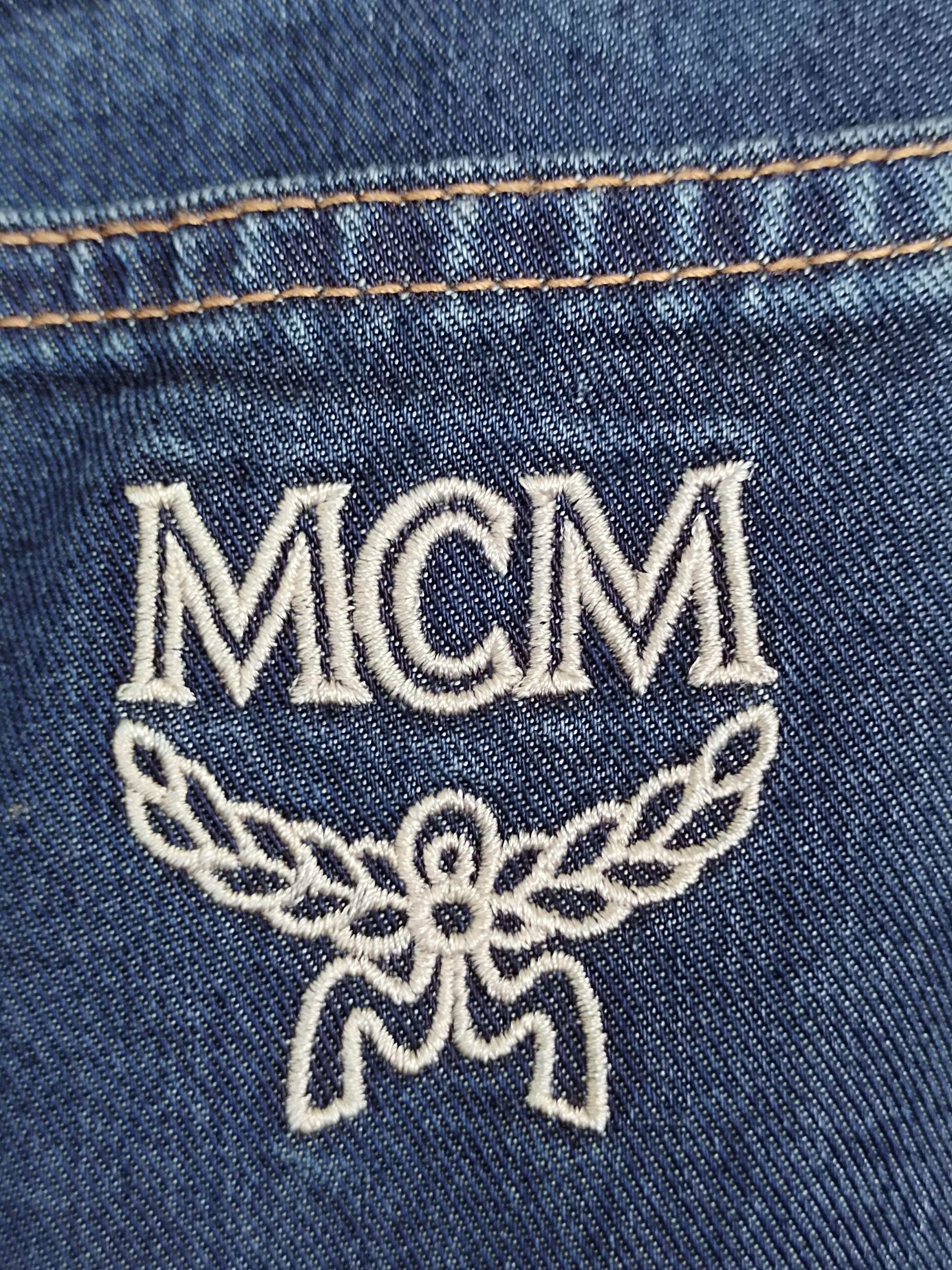 MCM Vintage MCM Legere Embroidered Logo Pocket Baggy Pants Size US 30 / EU 46 - 12 Thumbnail