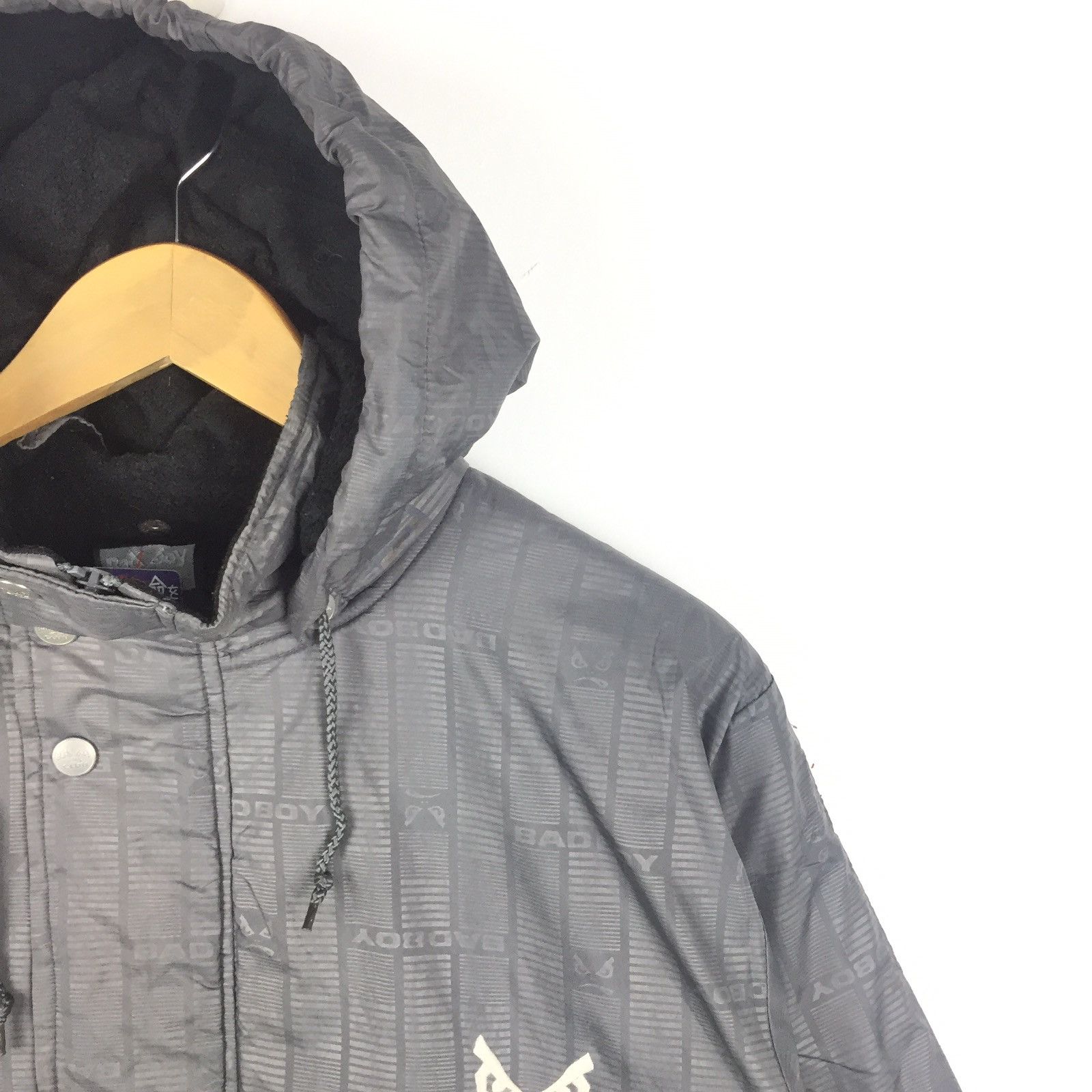 Vintage Vintage 90s Bad Boy Big Logo Long Jacket Hoodie | XS | Size US XS / EU 42 / 0 - 3 Thumbnail