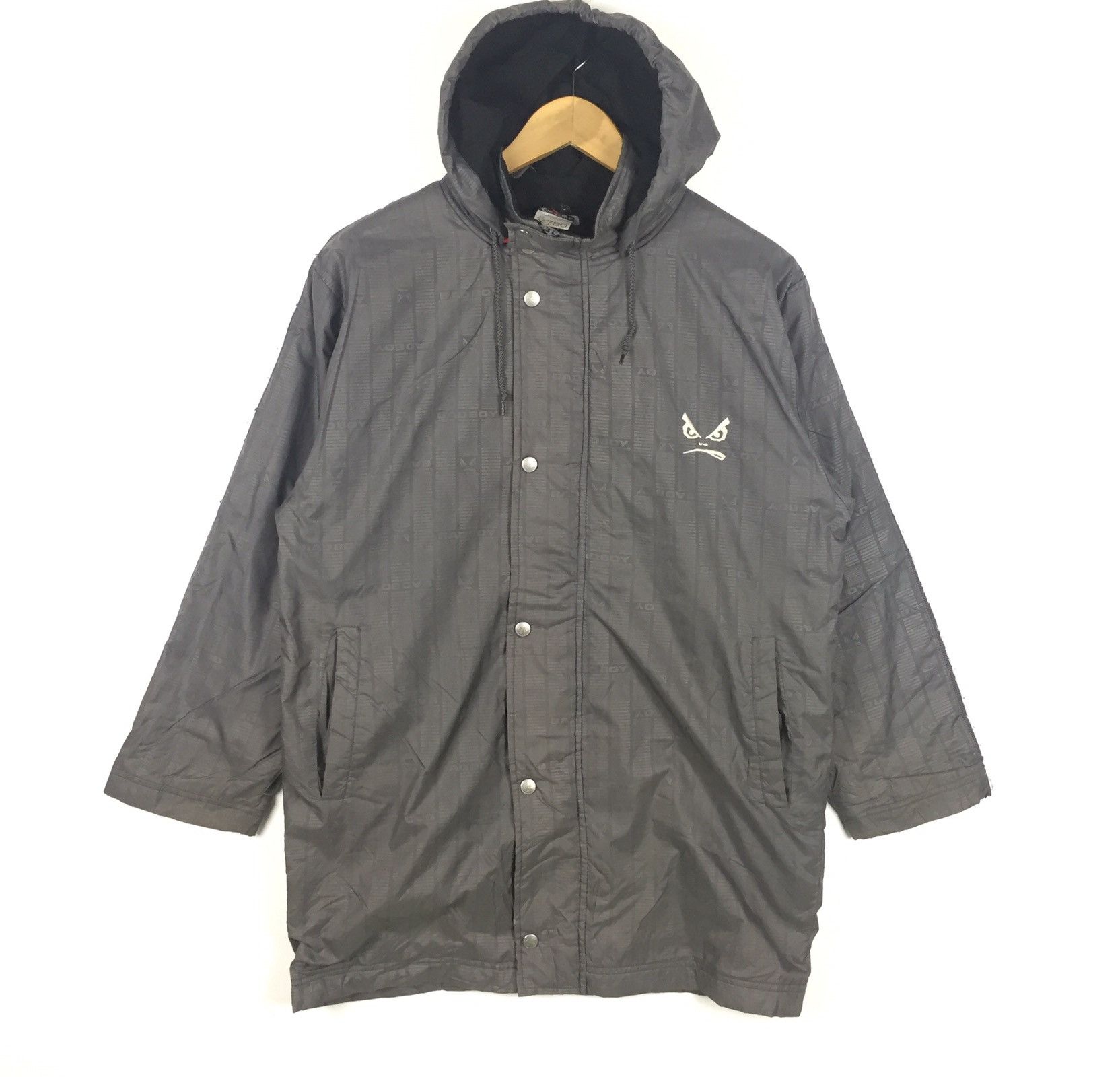 Vintage Vintage 90s Bad Boy Big Logo Long Jacket Hoodie | XS | Size US XS / EU 42 / 0 - 5 Thumbnail