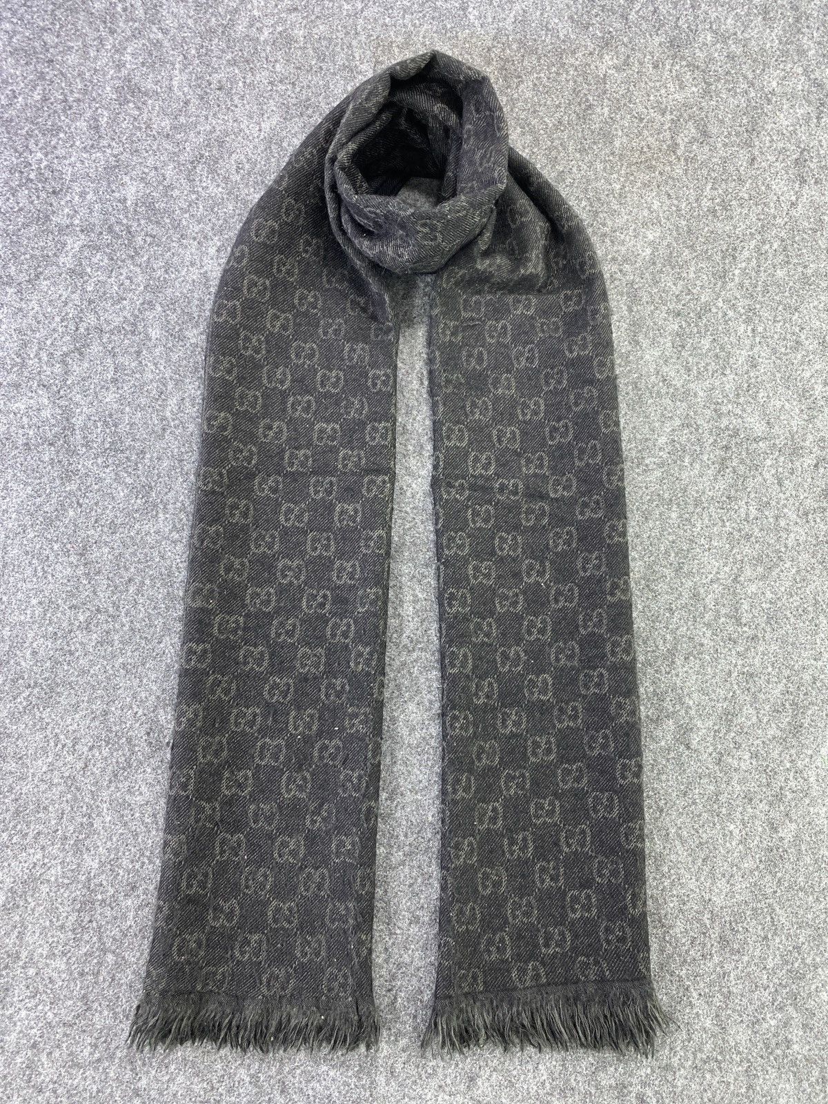 Gucci Gucci Wool Scarf/Muffler/neckwear -T188 Size ONE SIZE - 3 Thumbnail