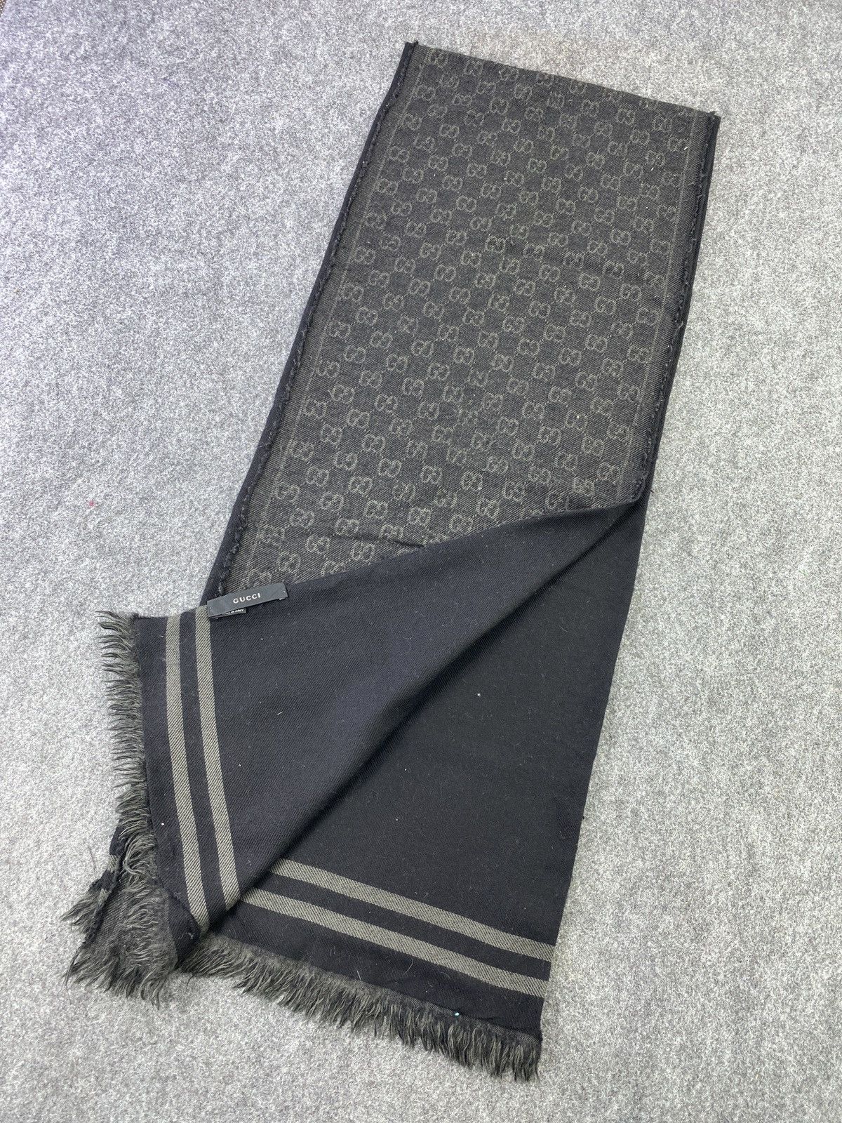 Gucci Gucci Wool Scarf/Muffler/neckwear -T188 Size ONE SIZE - 7 Thumbnail