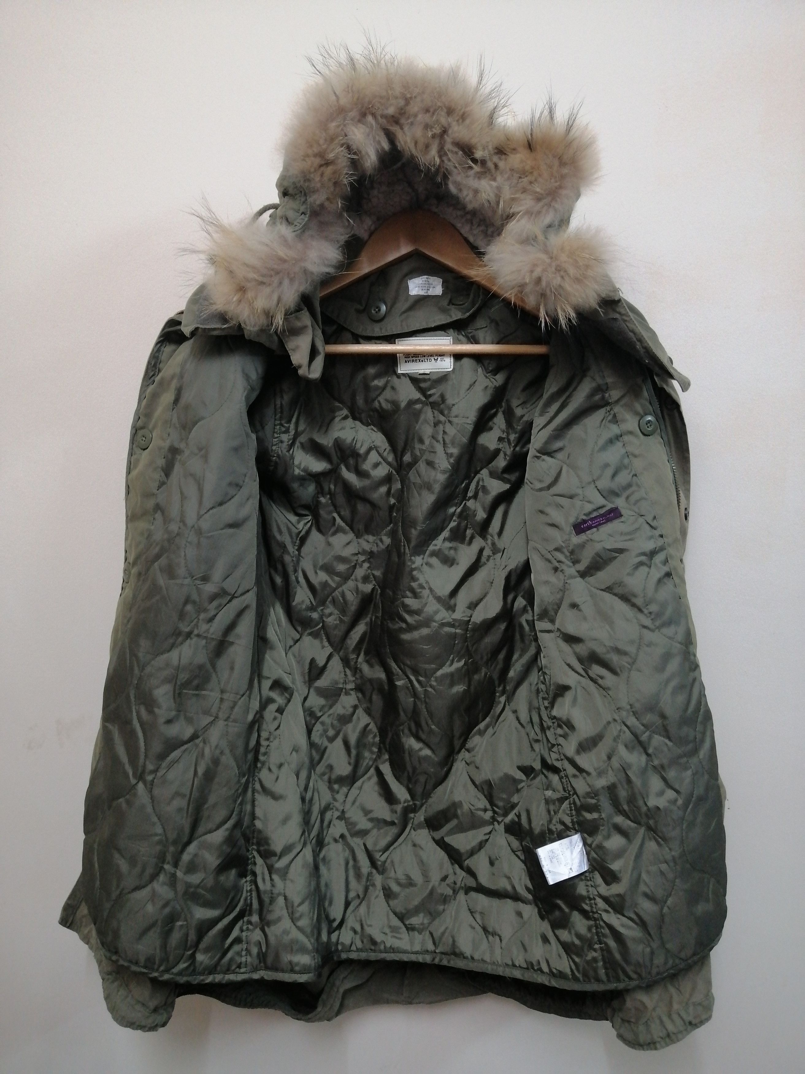 Avirex × Japanese Brand Avirex x earth music & ecology violet label parkas hooded Size US S / EU 44-46 / 1 - 2 Thumbnail