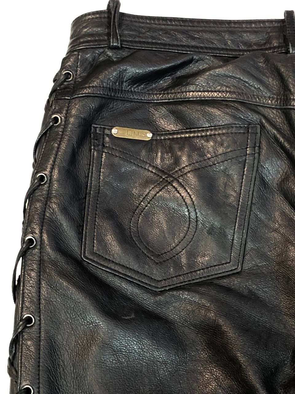 Other Linus Biker Moto Leather Pants Size US 33 - 8 Thumbnail