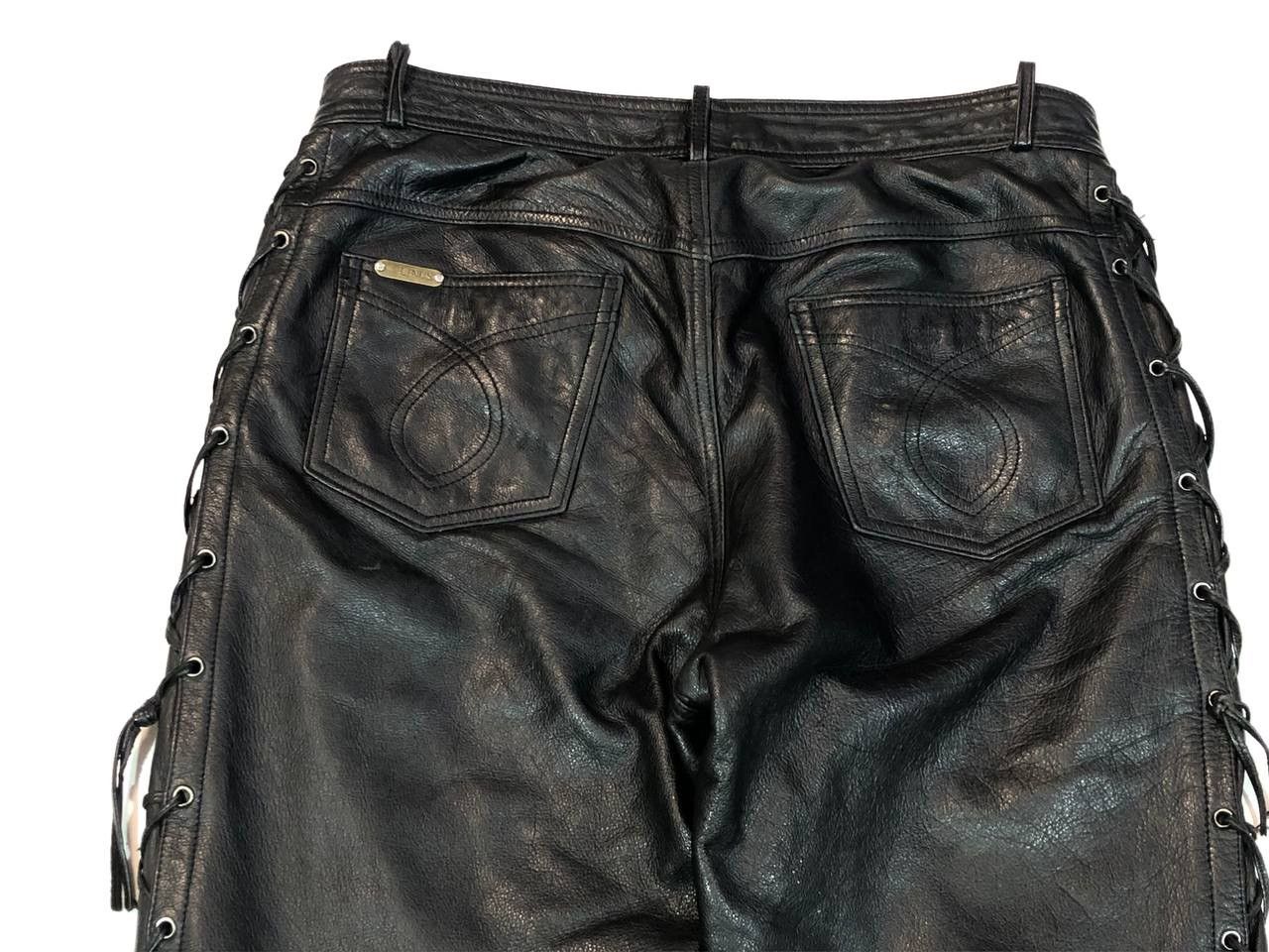 Other Linus Biker Moto Leather Pants Size US 33 - 7 Thumbnail