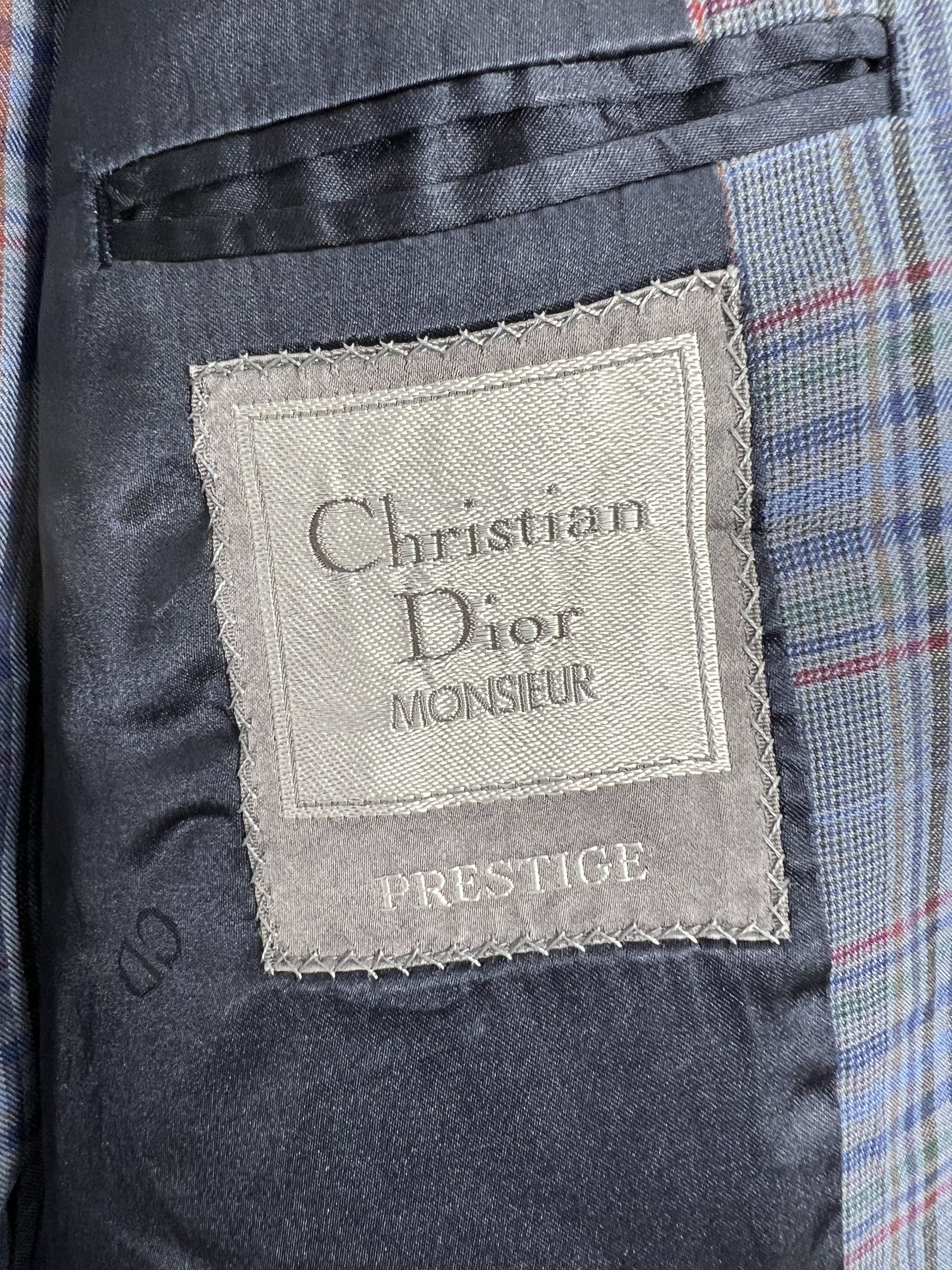 Christian Dior Monsieur Vintage Christian Dior Monsieur check pattern GTMPT082 Size 40L - 7 Thumbnail