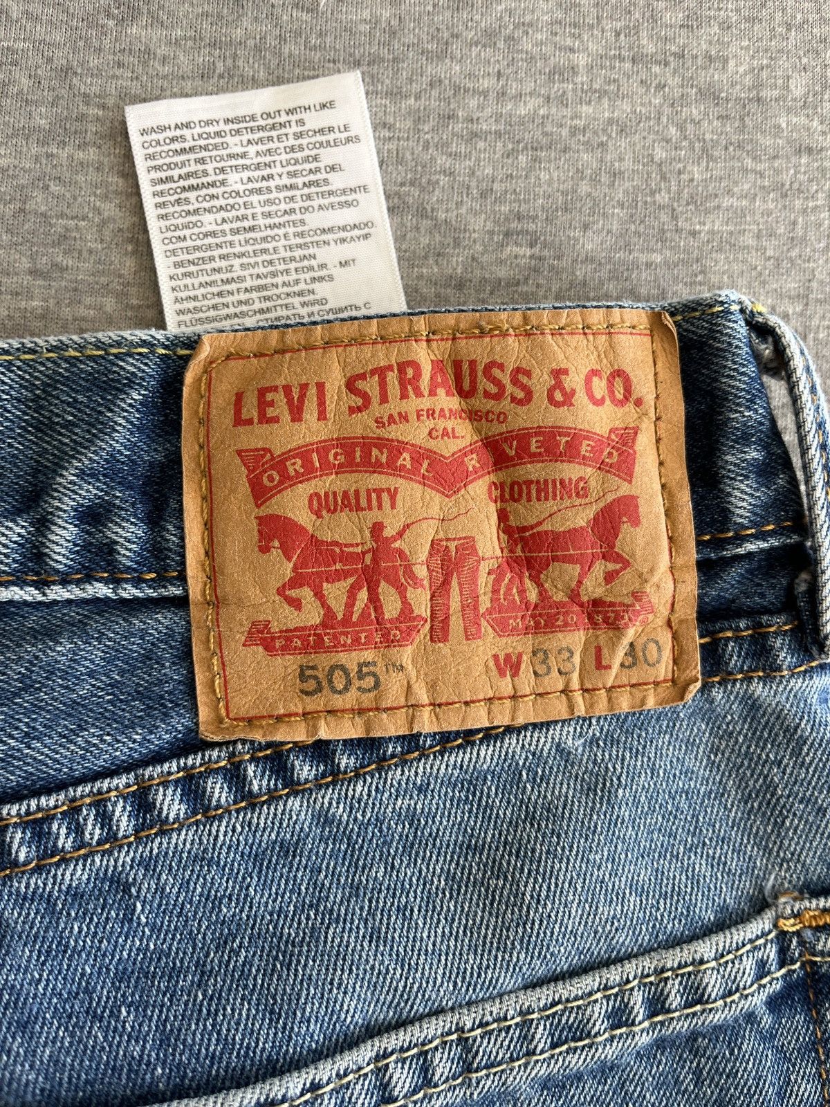 Levi's Vintage Custom Levi 505 33x30 Size US 33 - 3 Thumbnail