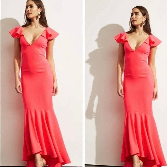 SACHIN & BABI Mason Gown Melon Color Size 6