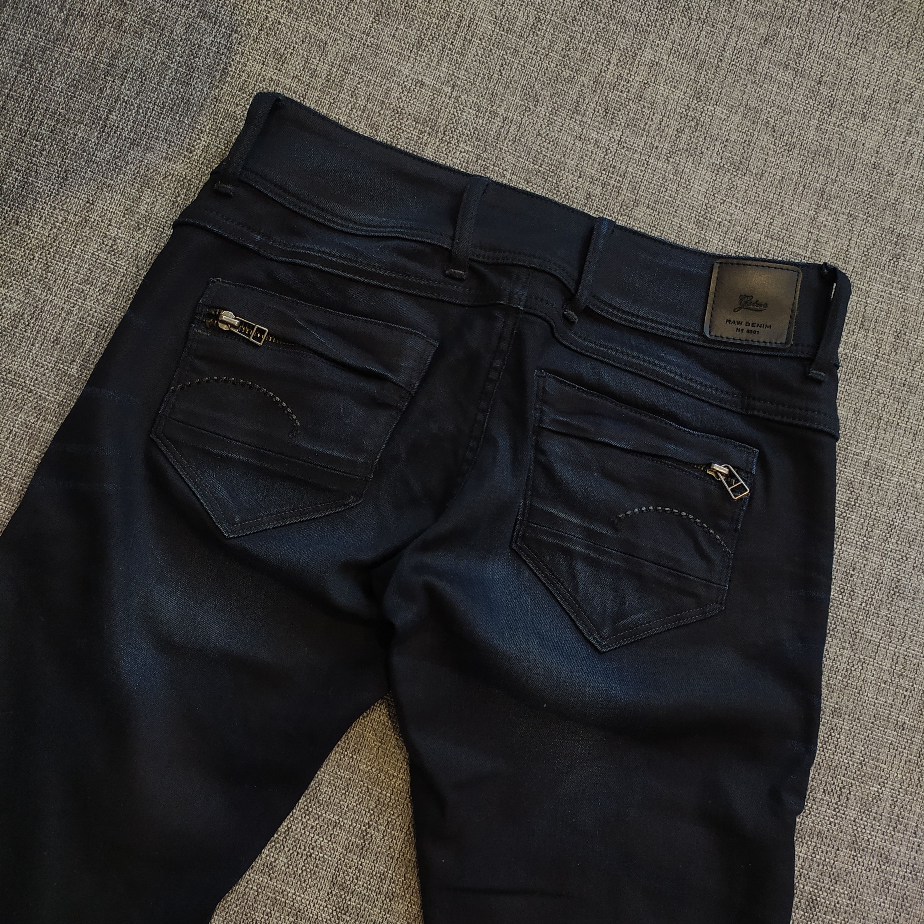 G-Star × Vintage Vintage Y2K Gstar Raw Logo Midge cody skinny Wmn Denim Jeans Size 29" - 8 Thumbnail