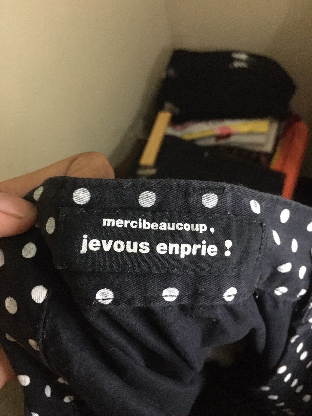 Mercibeaucoup Dot Drop Crotch Pants Polkadot