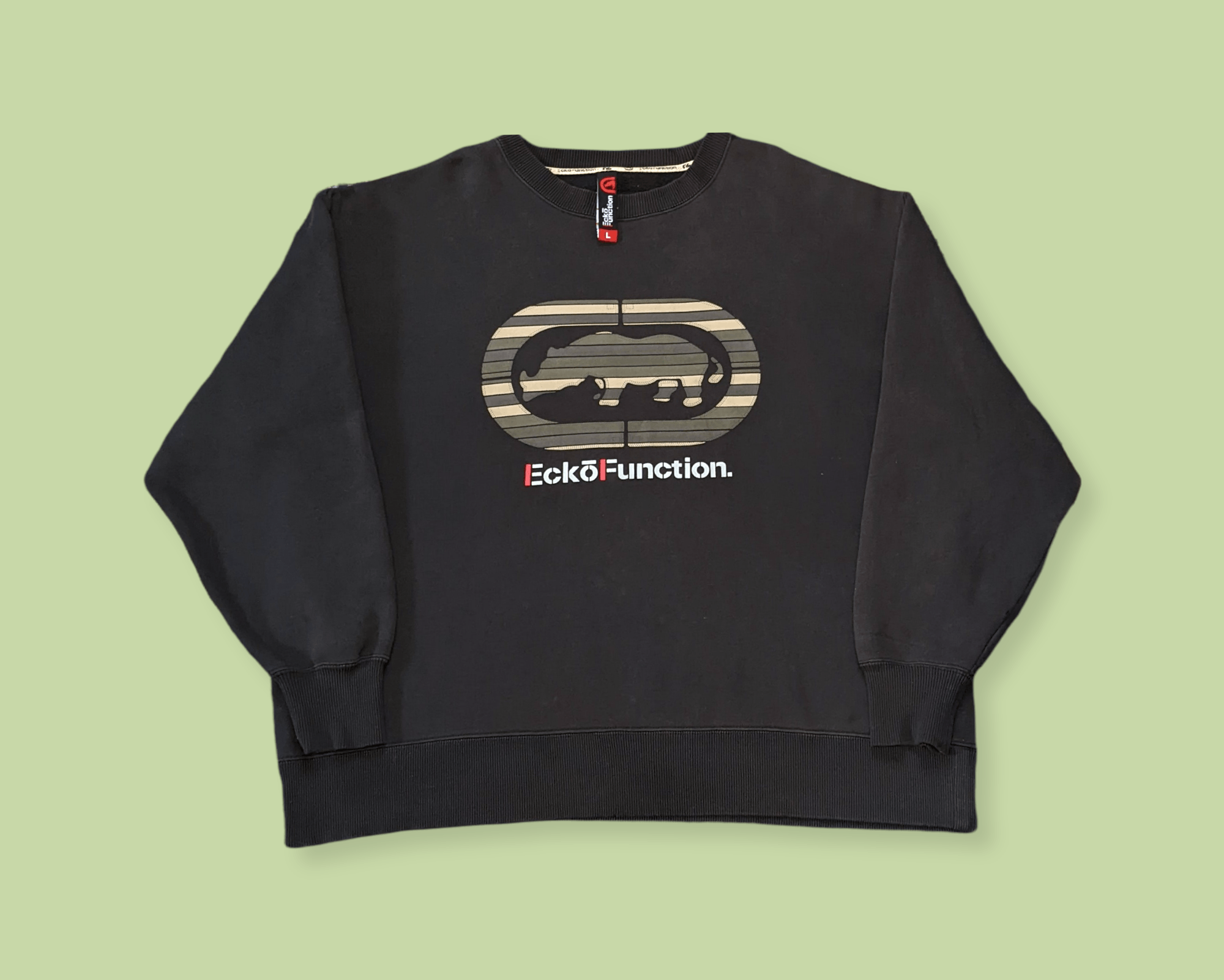 Ecko Unltd. × Marc Ecko × Vintage Vintage Ecko Function Rhino Logo Boxy Sweatshirt Size US L / EU 52-54 / 3 - 1 Thumbnail